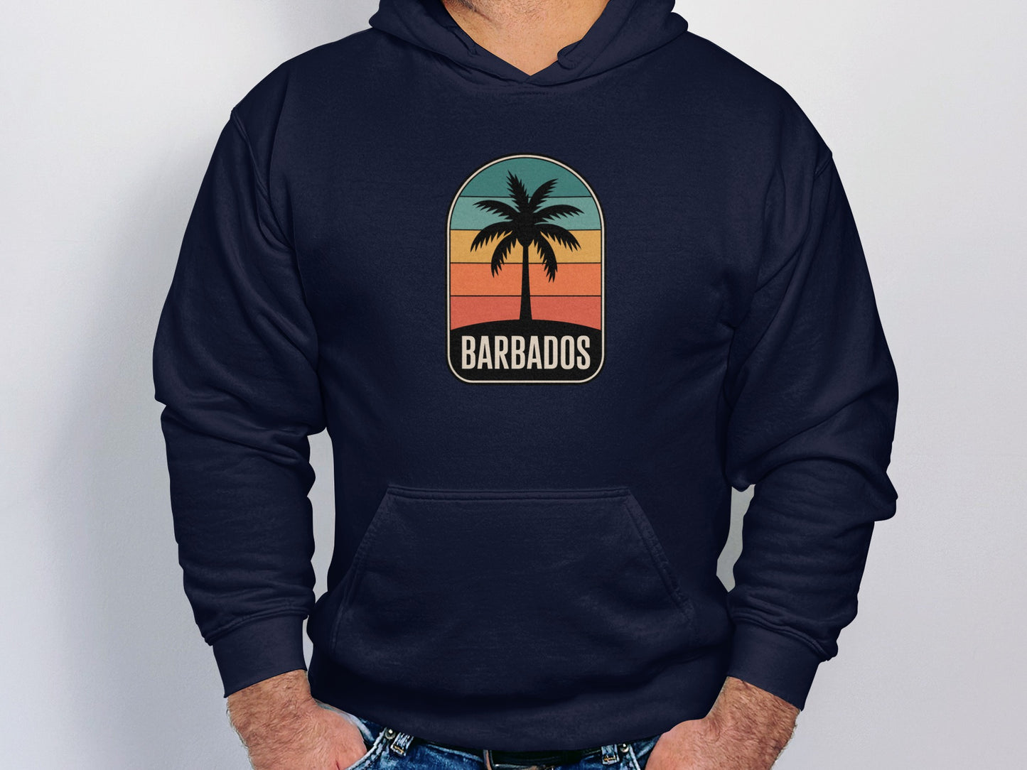 Barbados Palm Tree Graphic Hoodie product type