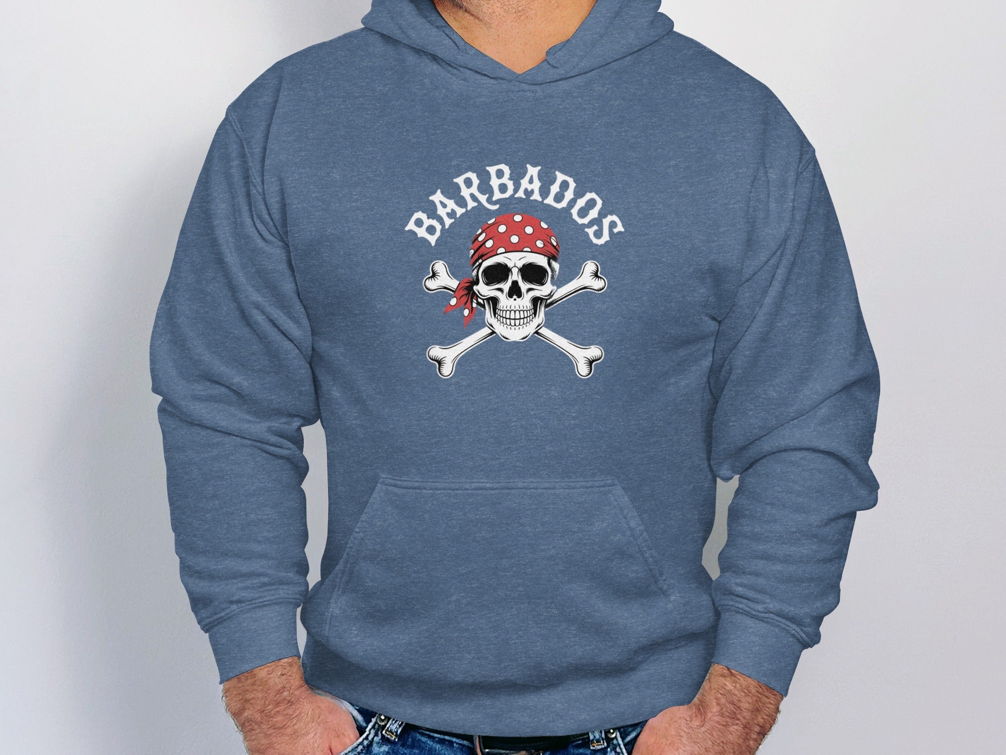 Stylish Barbados Pirate Skull Design Hoodie product