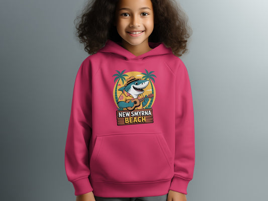 New Smyrna Beach Shark Hoodie Colorful Graphic product