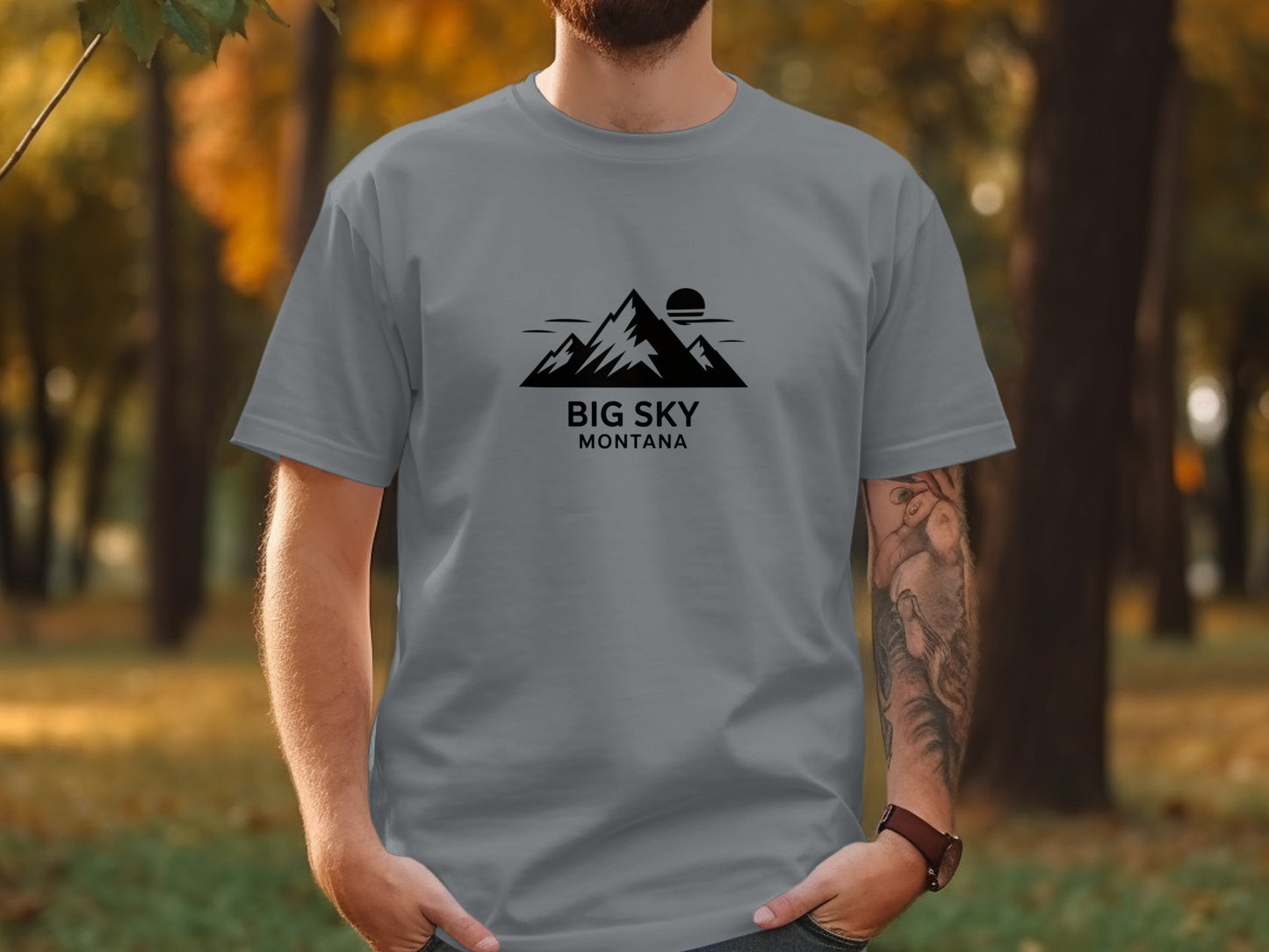 Big Sky Montana Scenic Graphic T-Shirt product