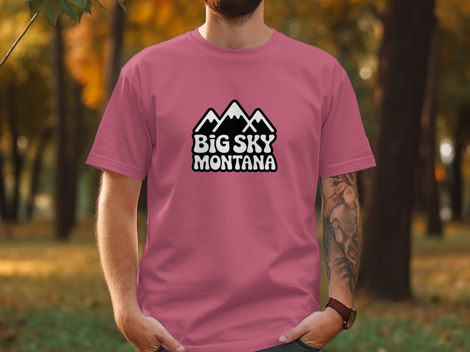 Big Sky Montana Graphic T-Shirt Casual Product