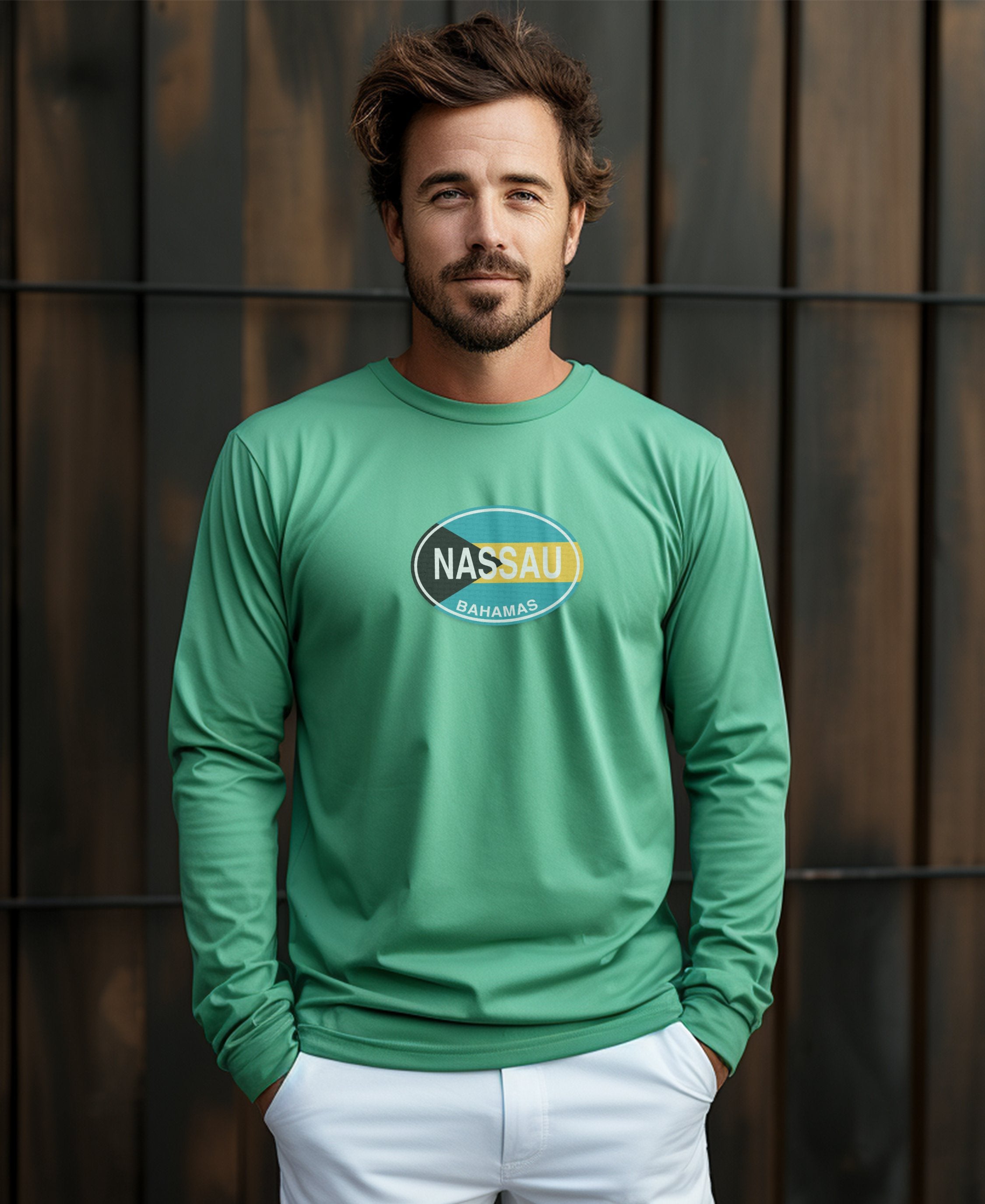 Nassau Bahamas Junkanoo Carnival and Paradise Island Mens Long Sleeve T Shirt
