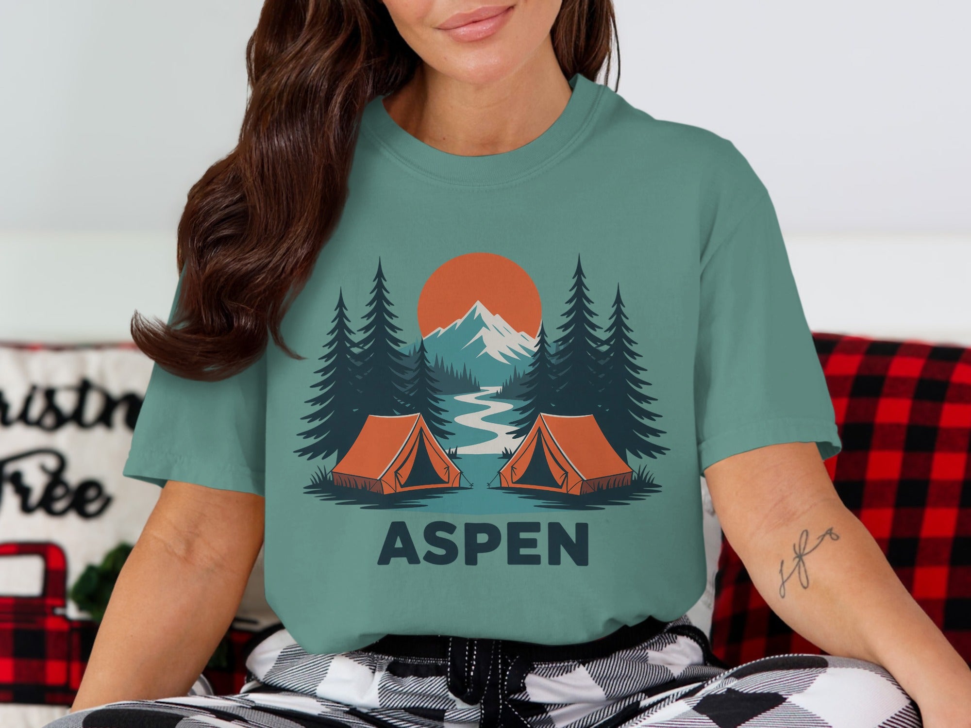 Aspen Mountain Camping Graphic Tee product type