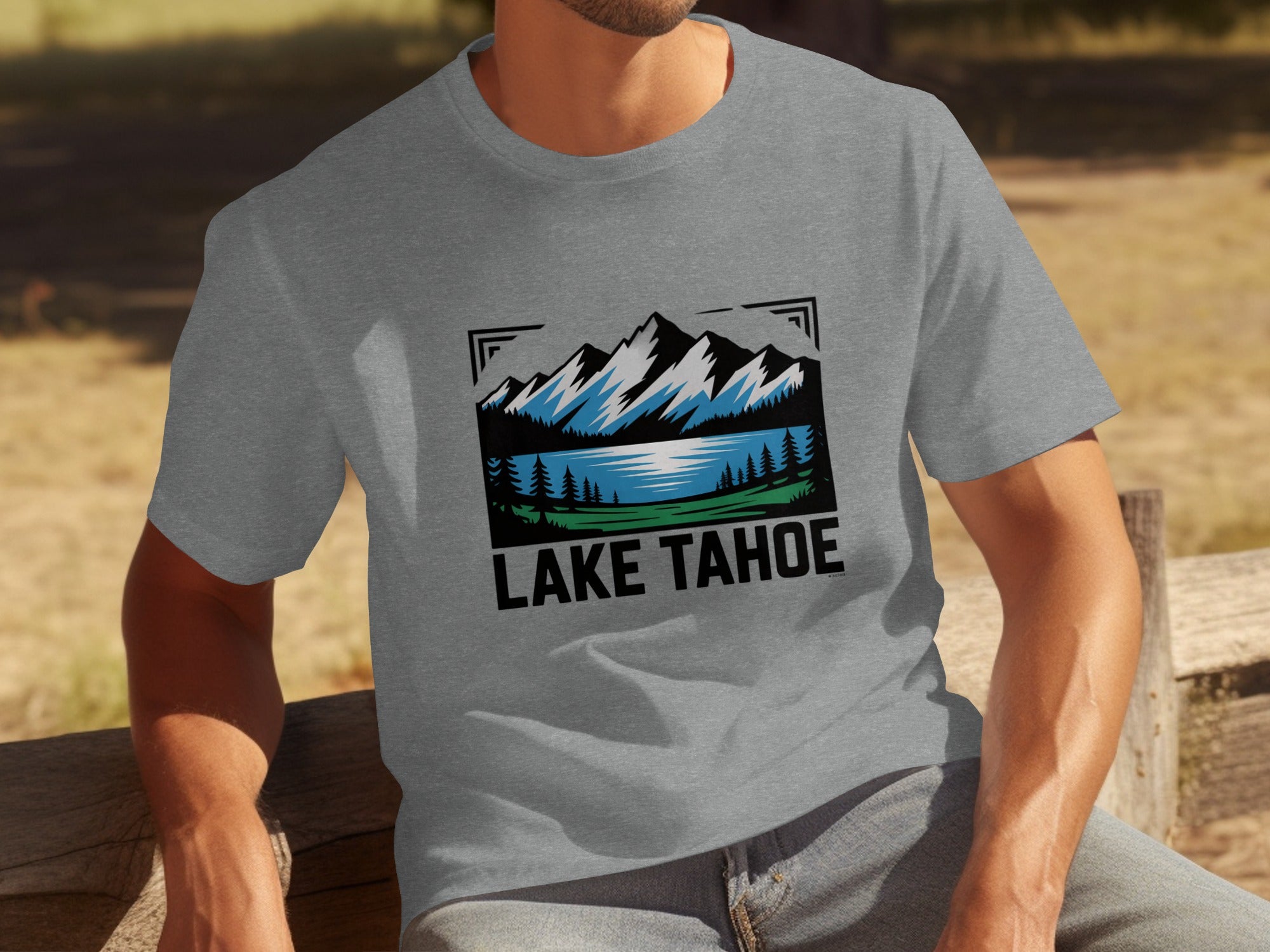 Lake Tahoe Mountain Scenic Design T-Shirt product type