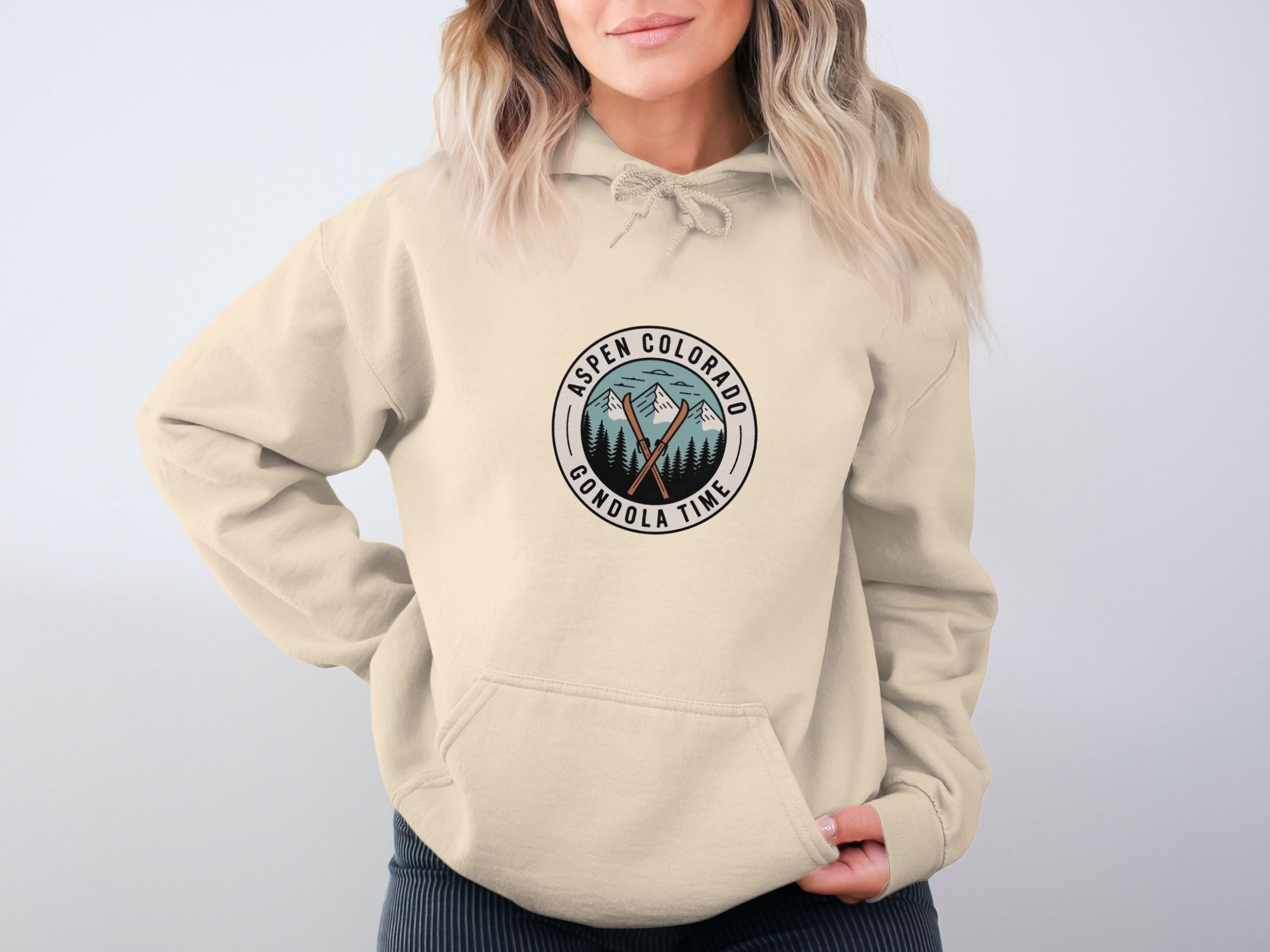 Aspen Colorado Gondola Time Hoodies product type