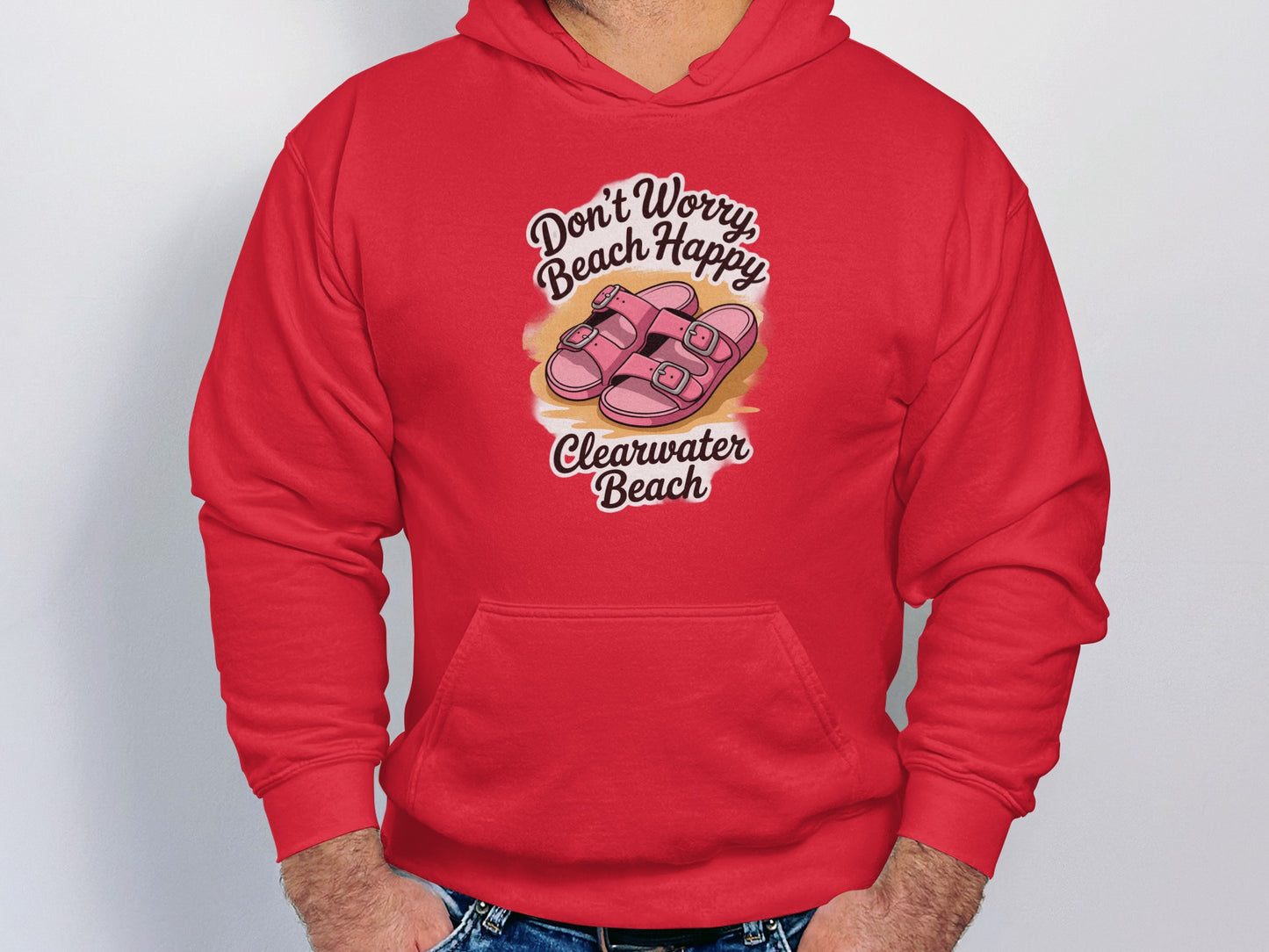 Don't Worry Beach Happy Clearwater Beach hoodie product