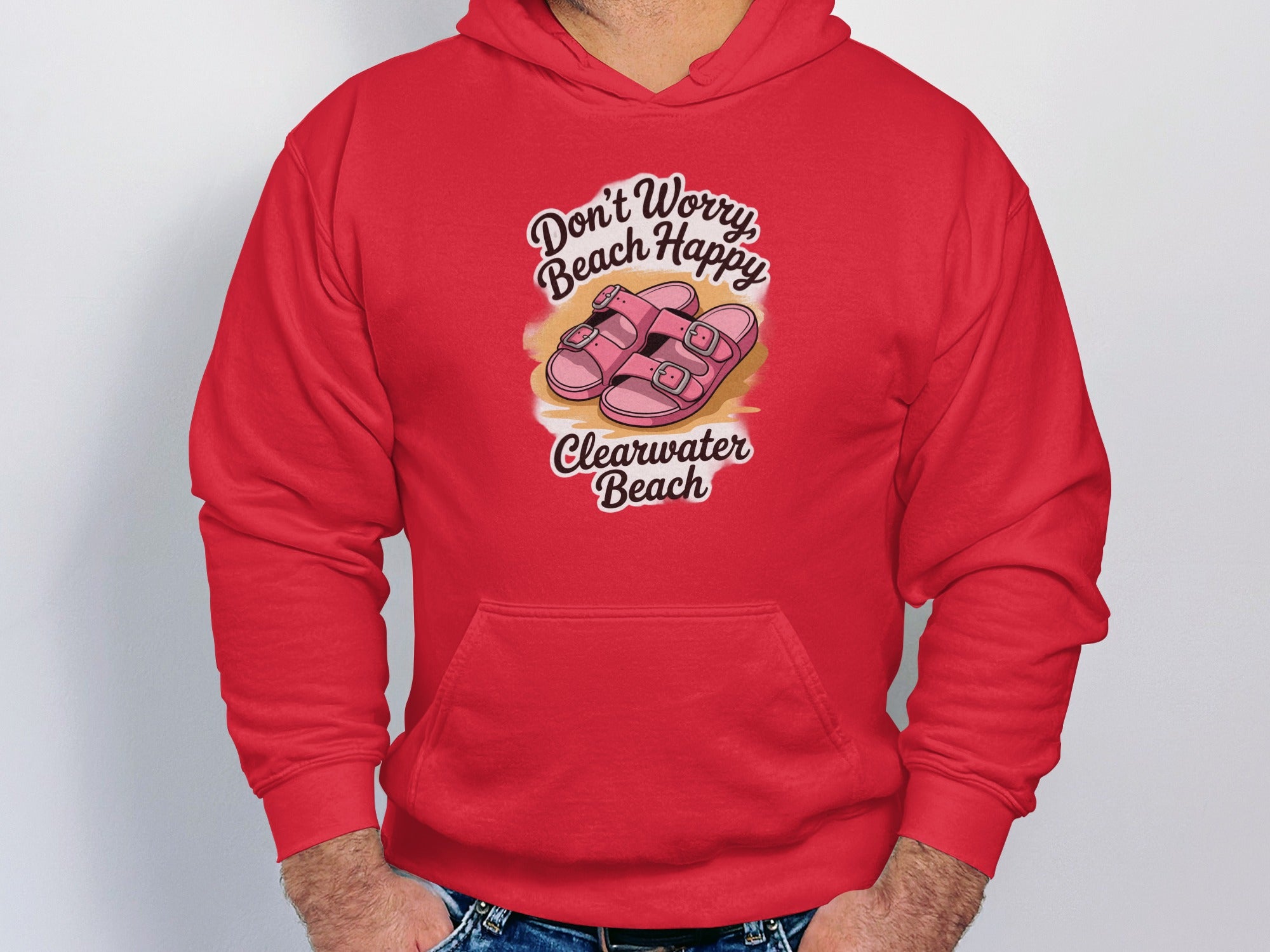 Don't Worry Beach Happy Clearwater Beach hoodie product