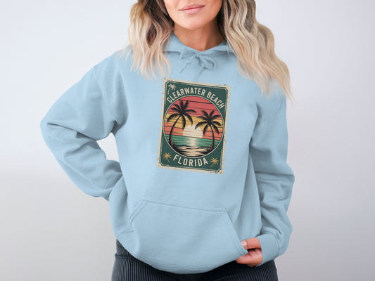 Vintage Clearwater Beach Florida Hoodie product
