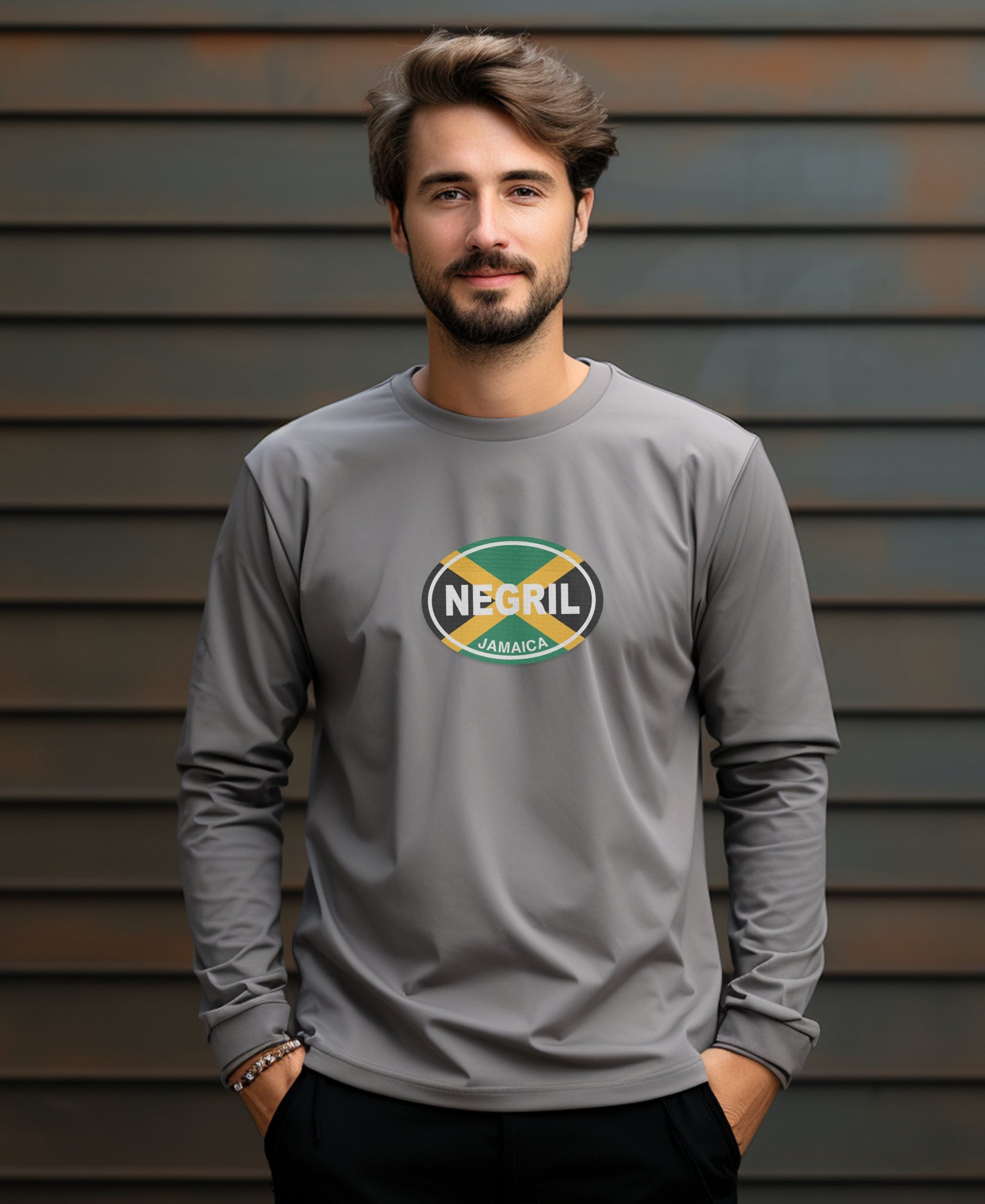 Negril Cliff Diving at Rick’s Cafe and Reggae Sunset Mens Long Sleeve T Shirt