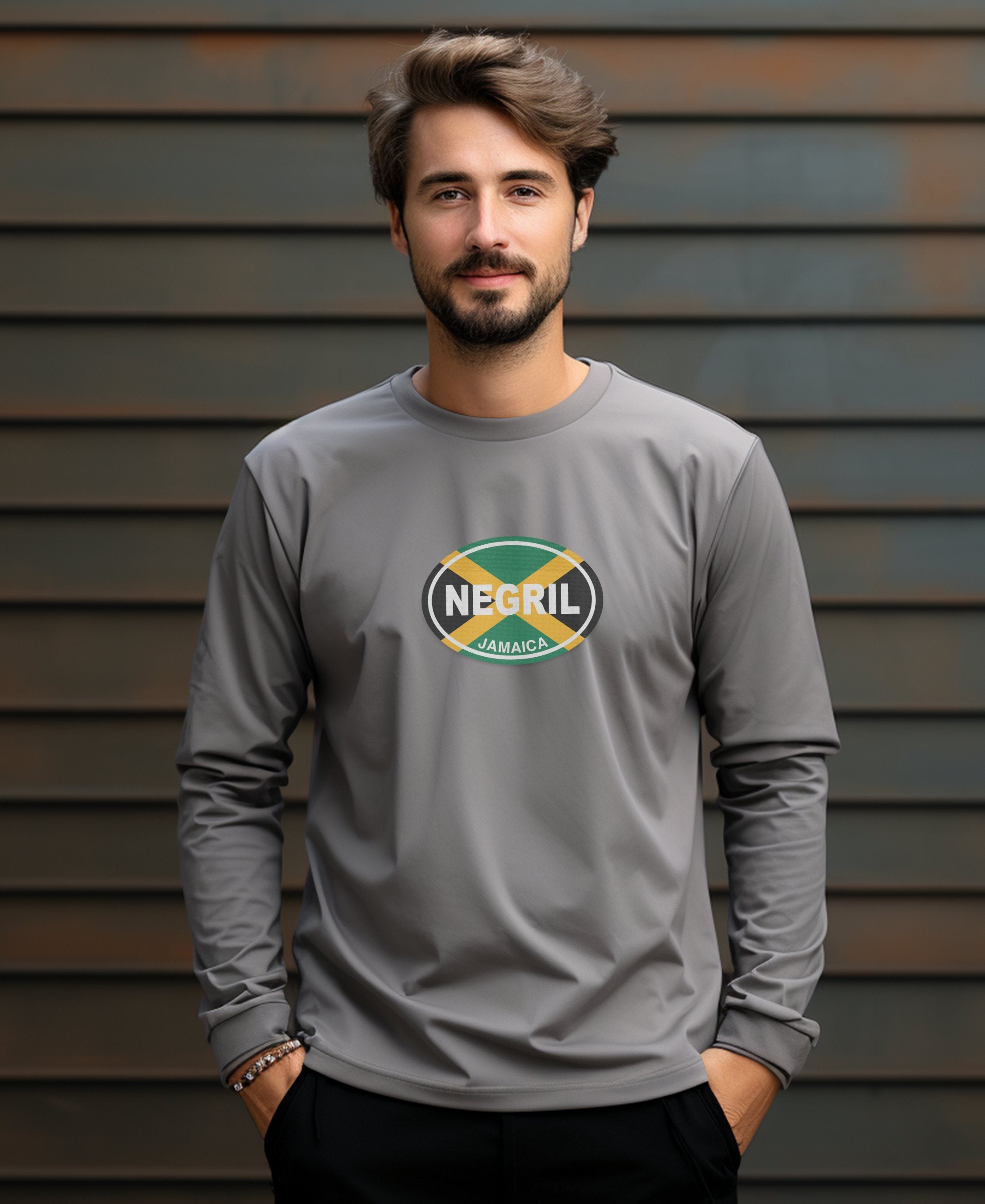 Negril Cliff Diving at Rick’s Cafe and Reggae Sunset Mens Long Sleeve T Shirt