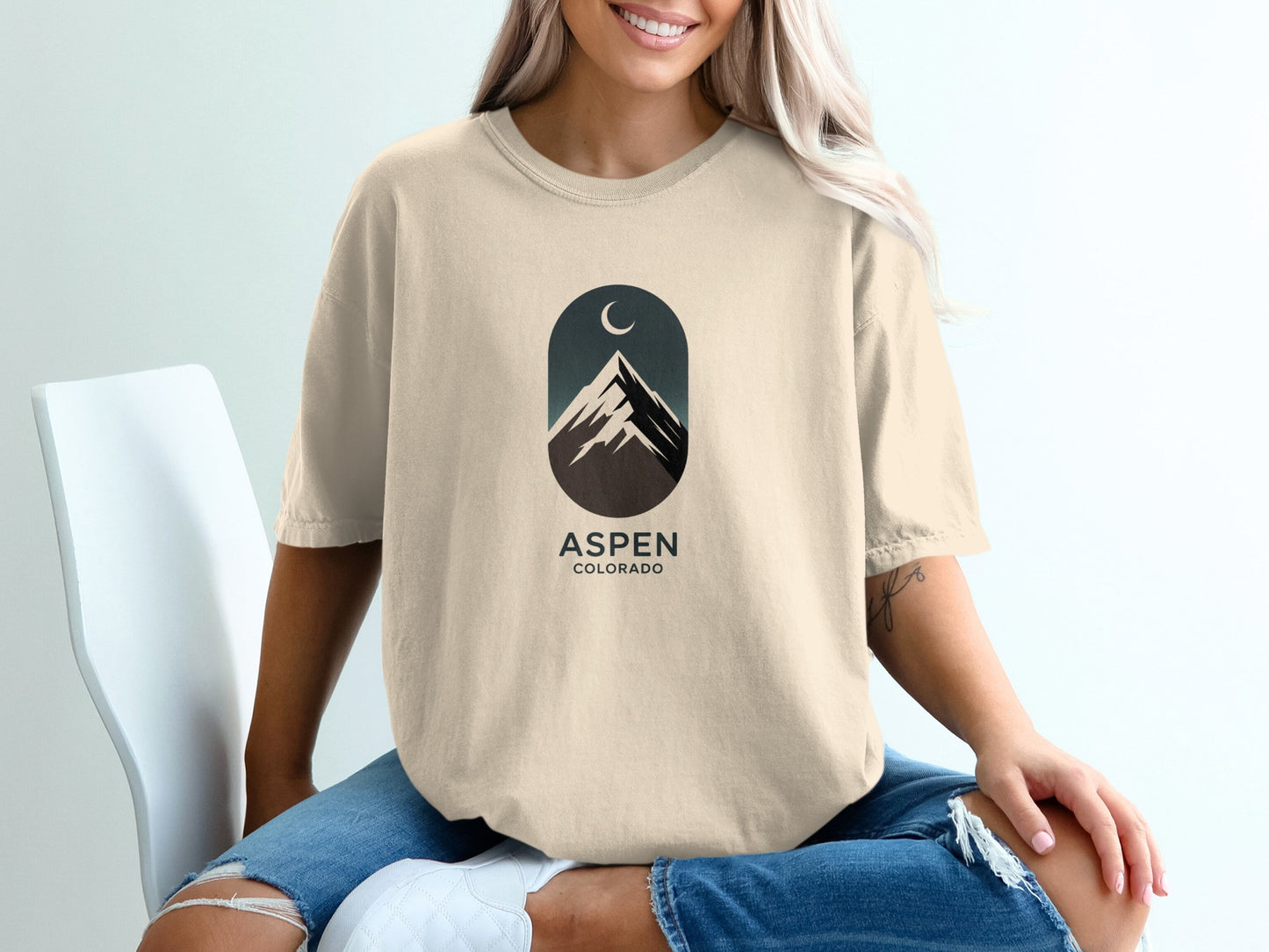 Aspen Colorado Mountain Graphic Comfort Tee product