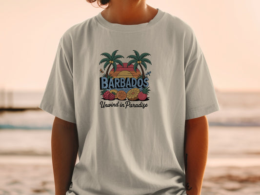 Relax in Style with Barbados Tropical Vibes T-Shirt product