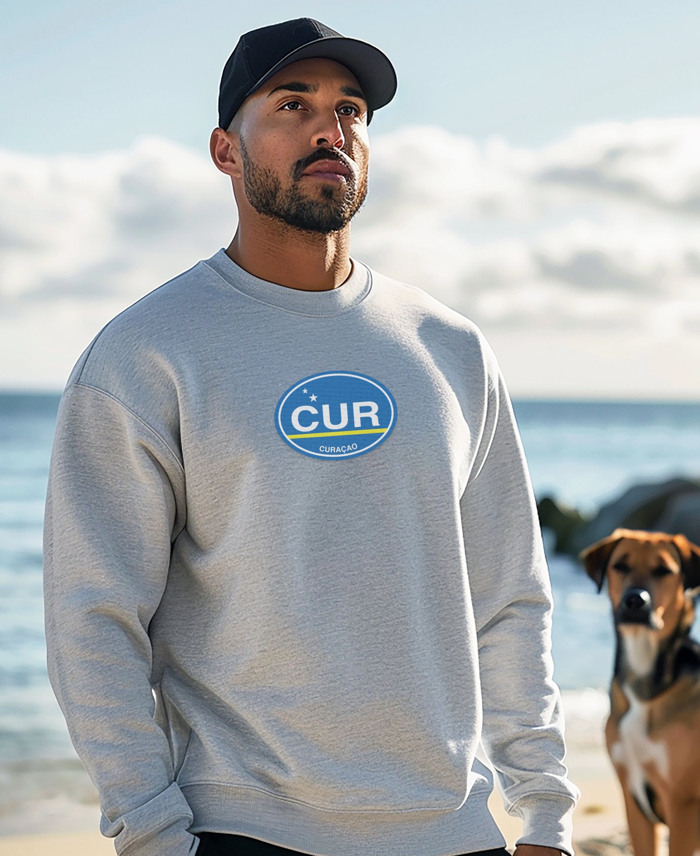 Curacao Inspired Design Gray Sweatshirt product