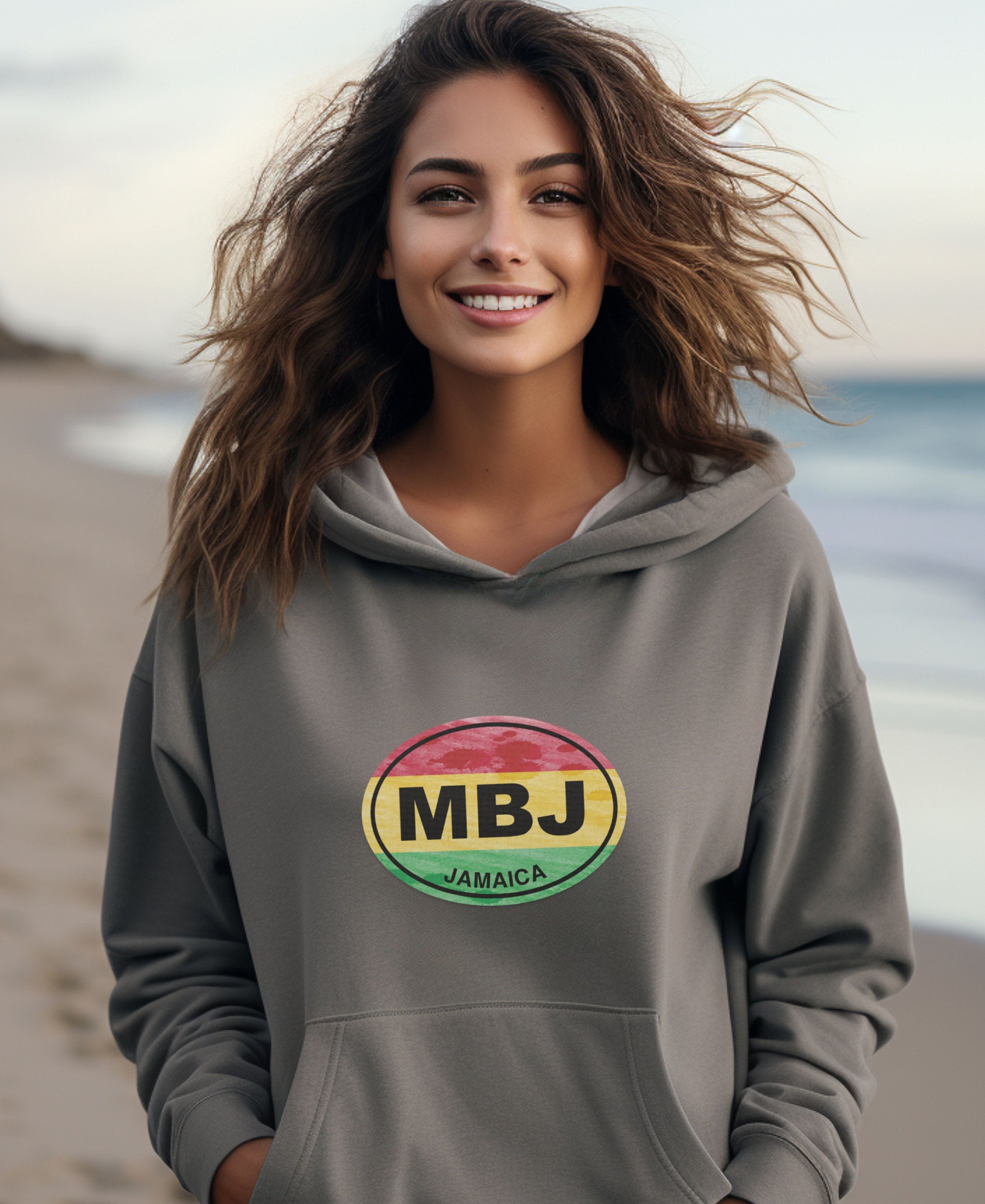 Montego Bay Island Sound & Sunset Flow Womens Hoodie