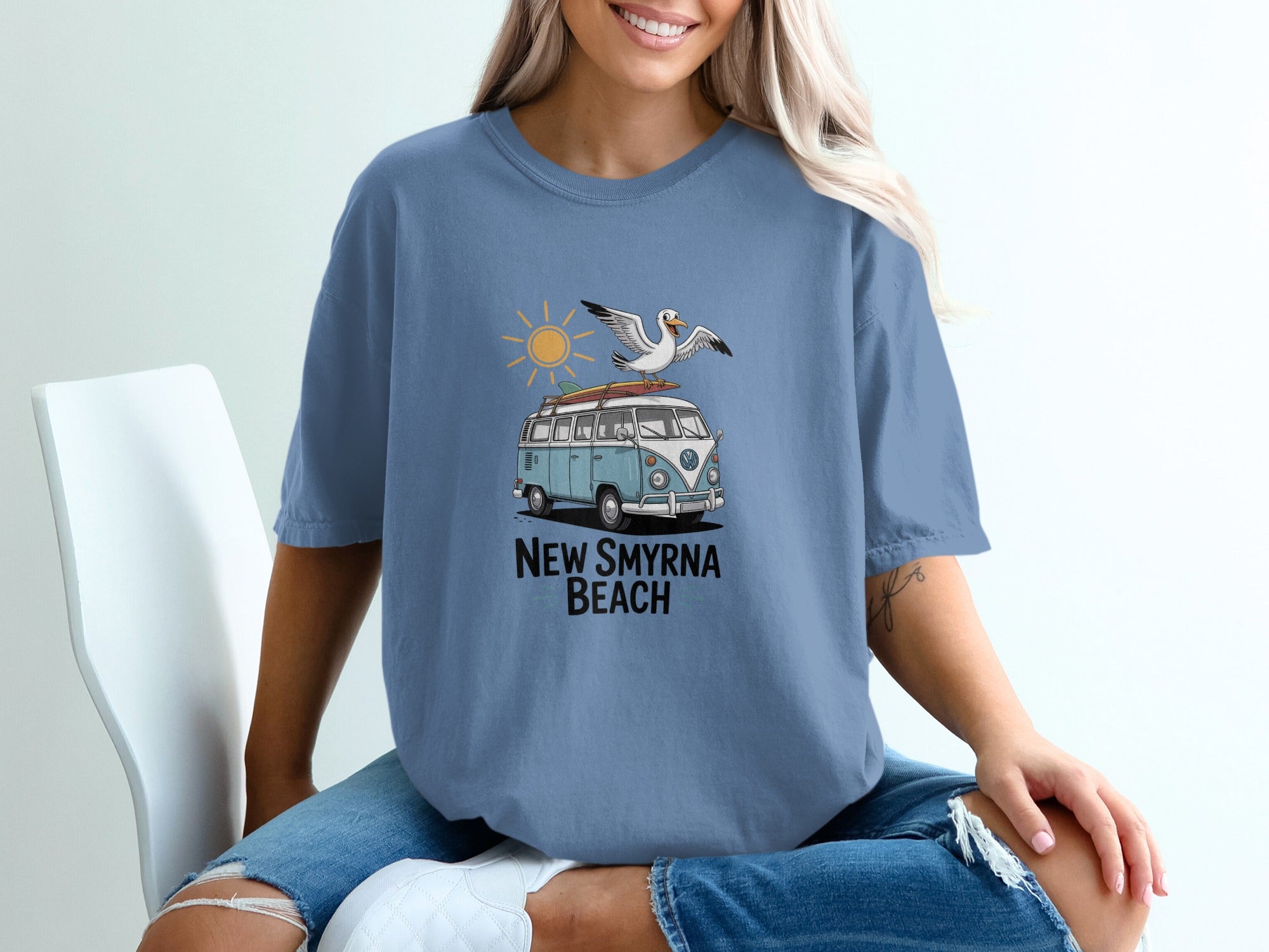New Smyrna Beach Shirt with Vintage Design product