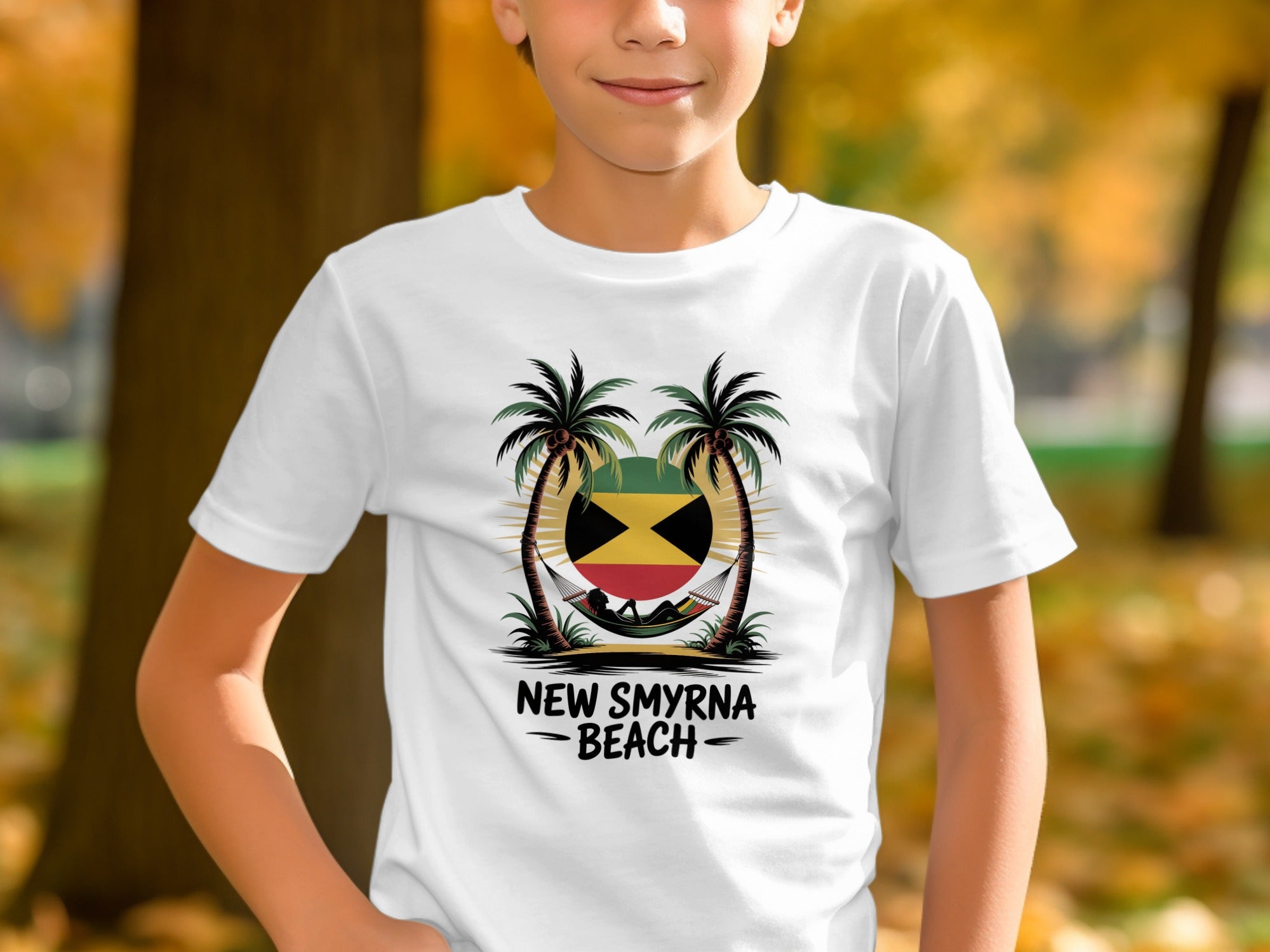 New Smyrna Beach Palm Trees Cool Graphic Shirt product