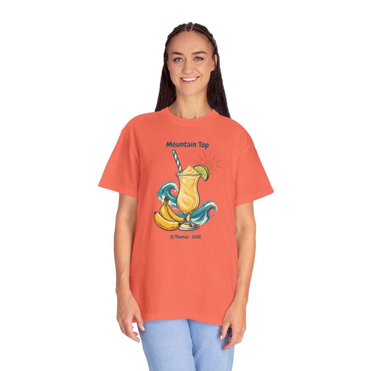 Mountain Top St. Thomas USVI Comfort Colors 1717 T-Shirt