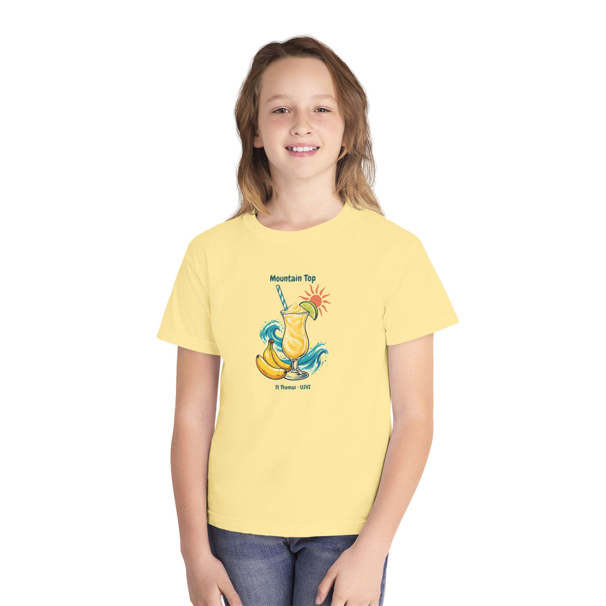 Mountain Top St. Thomas USVI Comfort Colors 9018 Youth T-Shirt