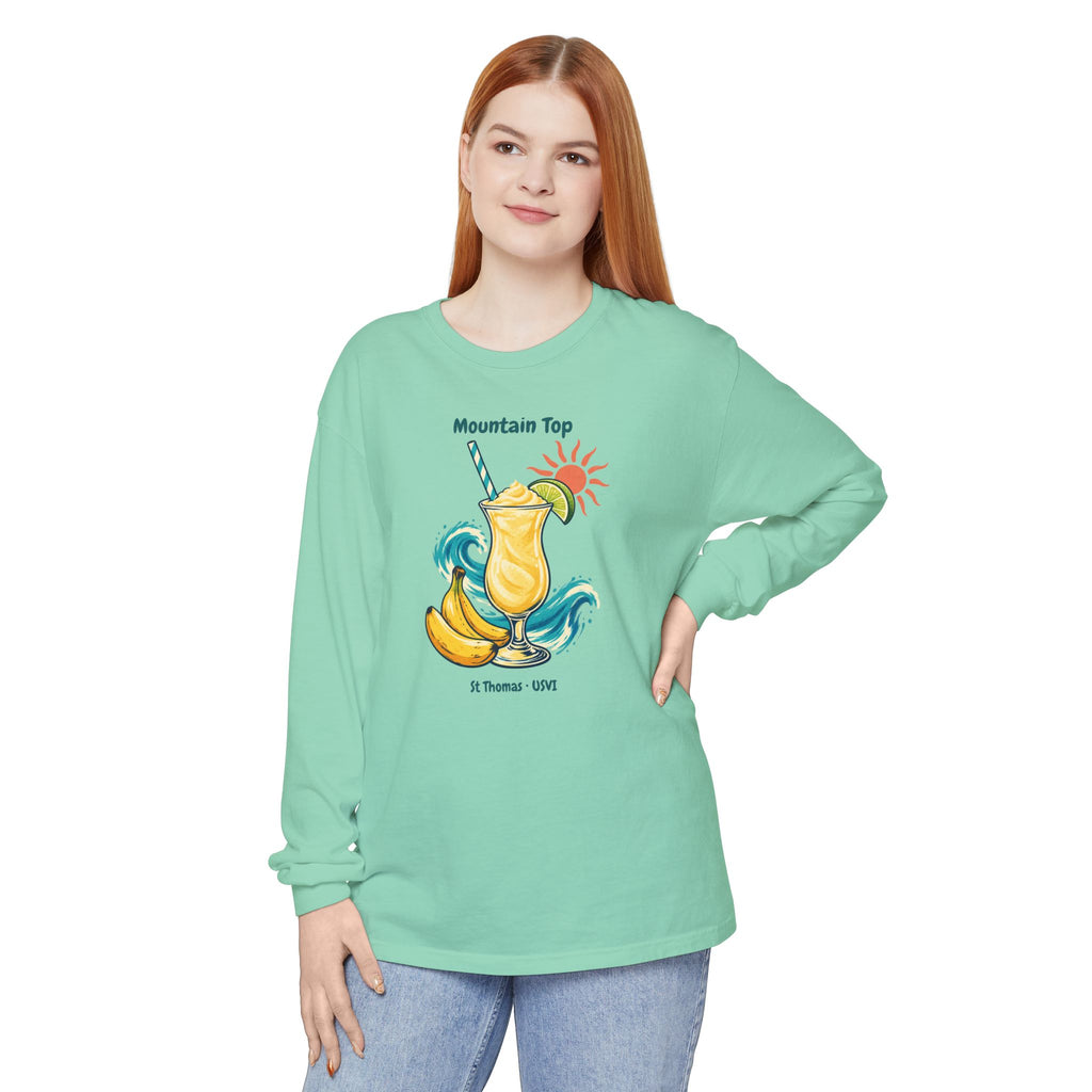 Mountain Top St. Thomas USVI Comfort Colors 6014 Long Sleeve T-Shirt