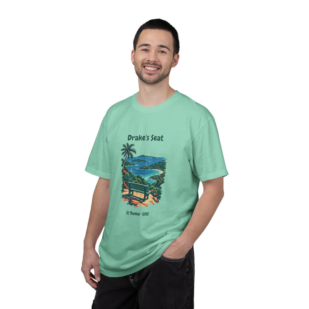 Drake's Seat St. Thomas USVI Comfort Colors 1717 T-Shirt