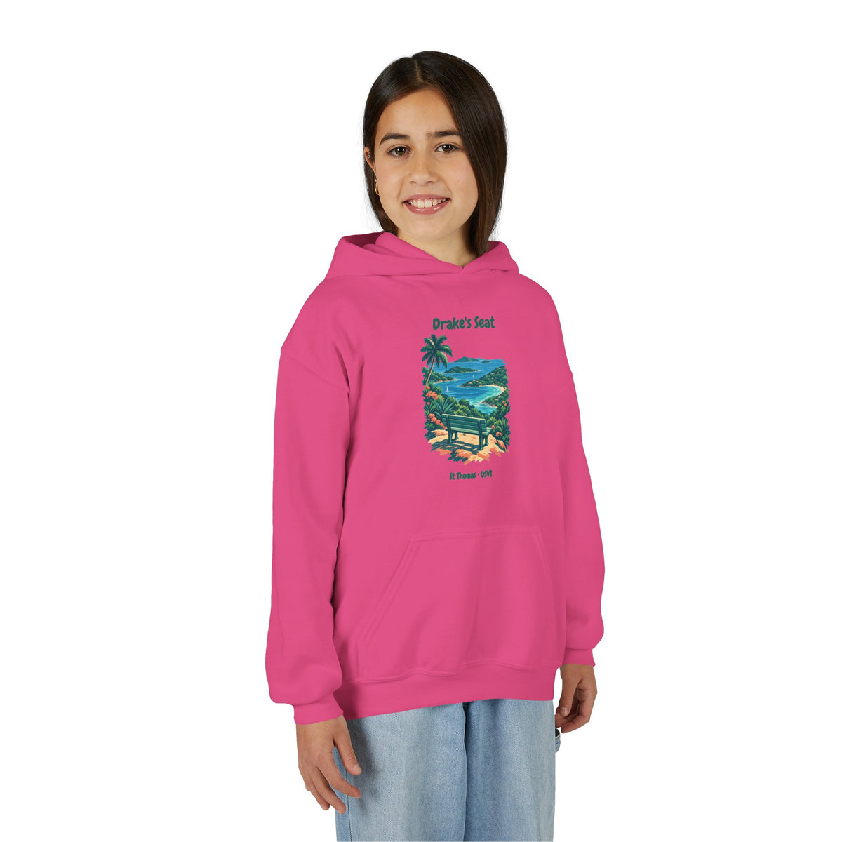 Drake's Seat St. Thomas USVI Gildan 18500B Youth Hoodie