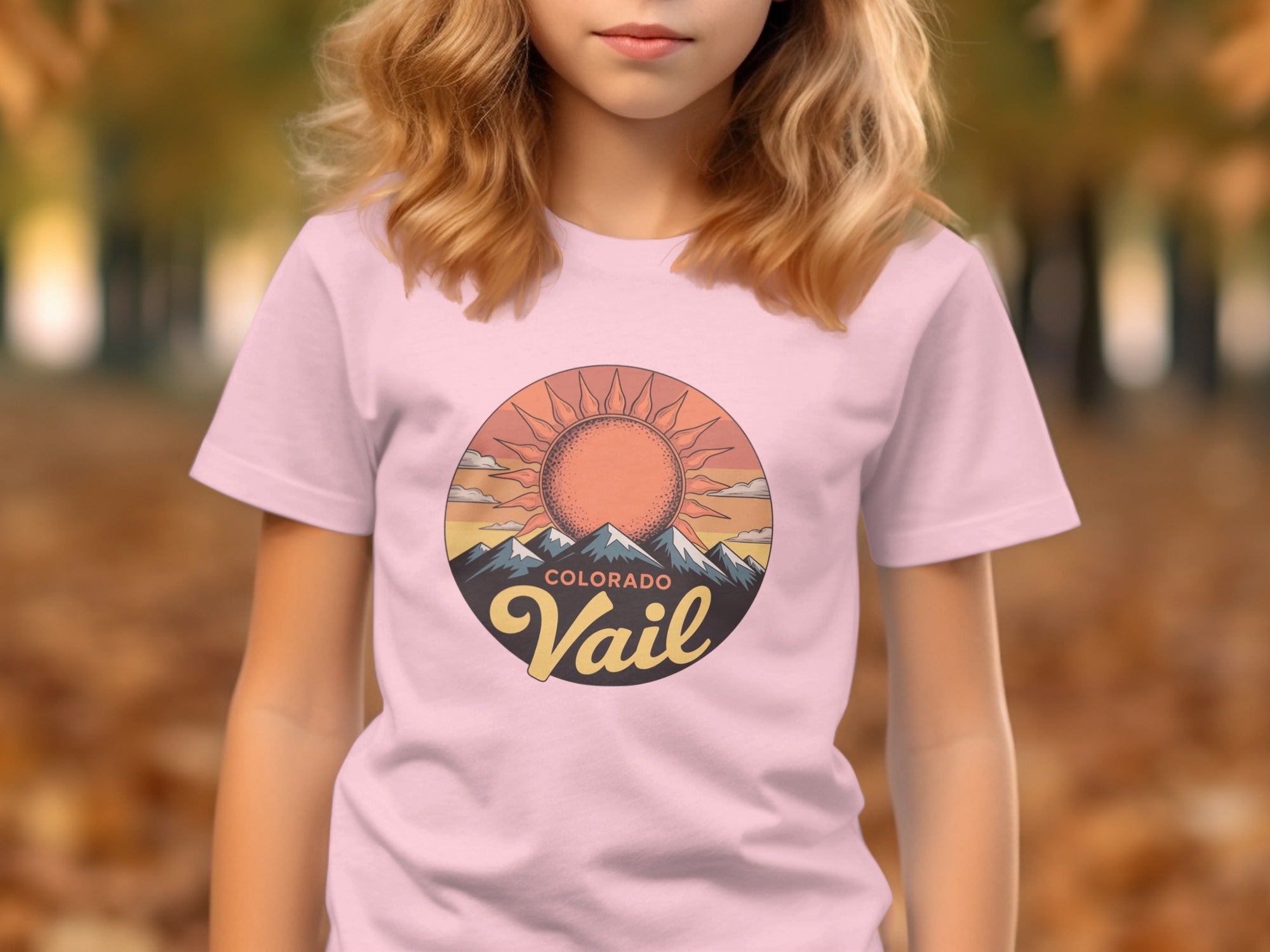 Colorado Vail Sunset Mountains Graphic T-Shirt product