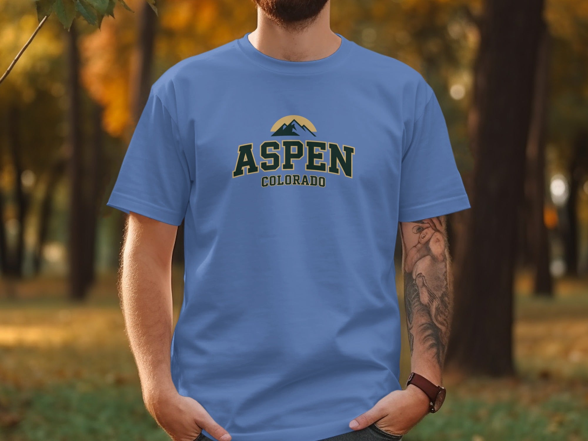 Aspen Colorado in Bold Letters Graphic T-shirt product