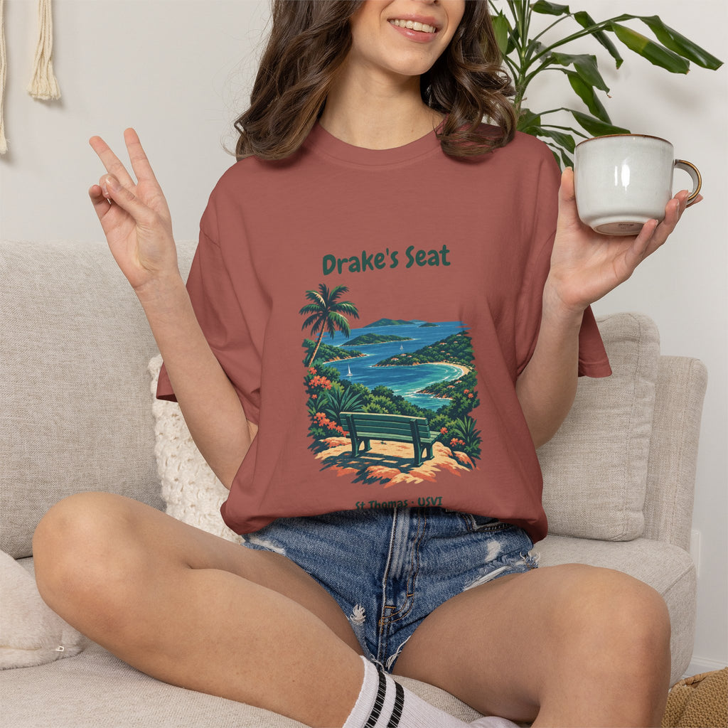 Drake's Seat St. Thomas USVI Comfort Colors 1717 T-Shirt
