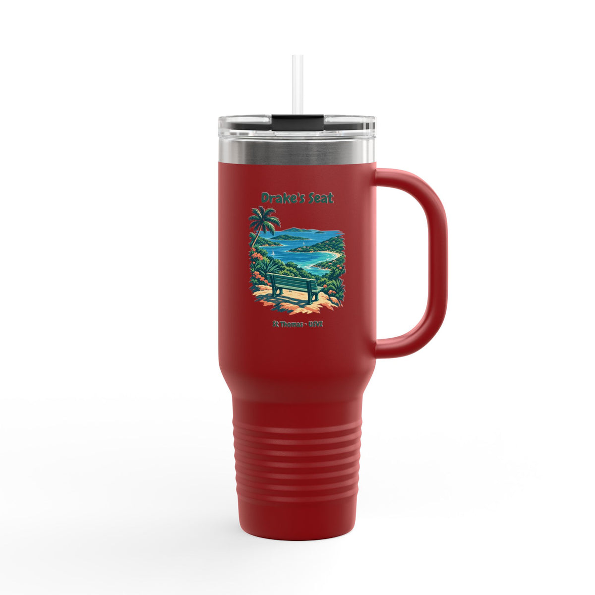 Drake's Seat St. Thomas USVI Polar Camel Insulated Travel Mug 40oz