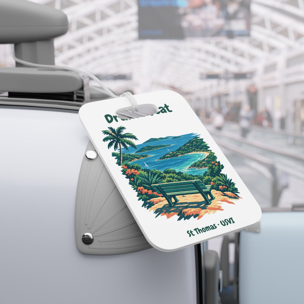 Drake's Seat St. Thomas USVI Double-Sided Luggage Tag