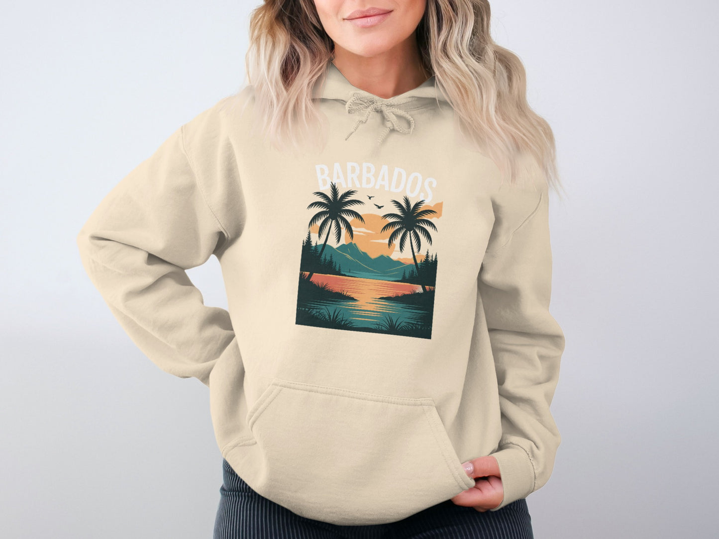 Barbados Sunset Palm Trees Hoodie product type
