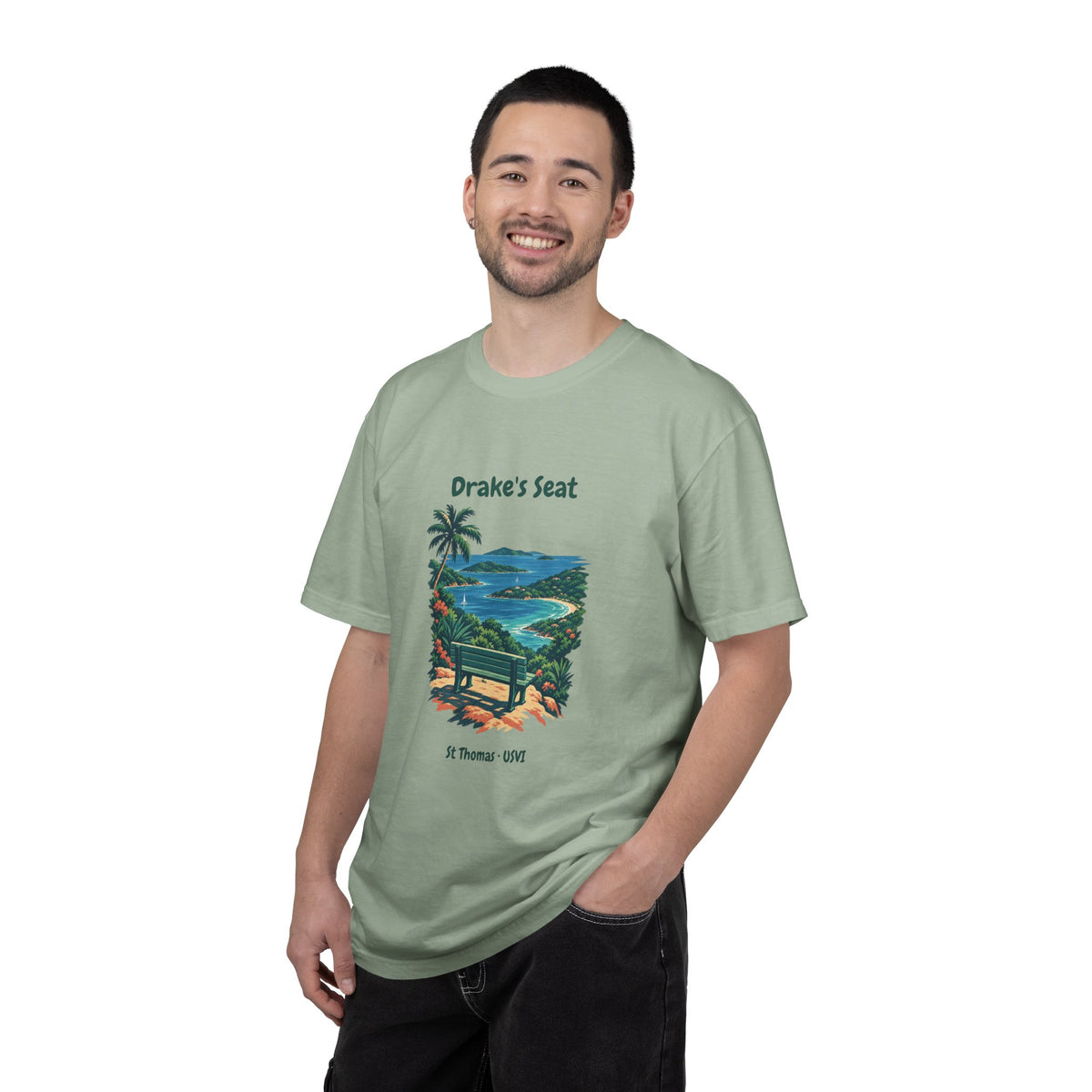 Drake's Seat St. Thomas USVI Comfort Colors 1717 T-Shirt