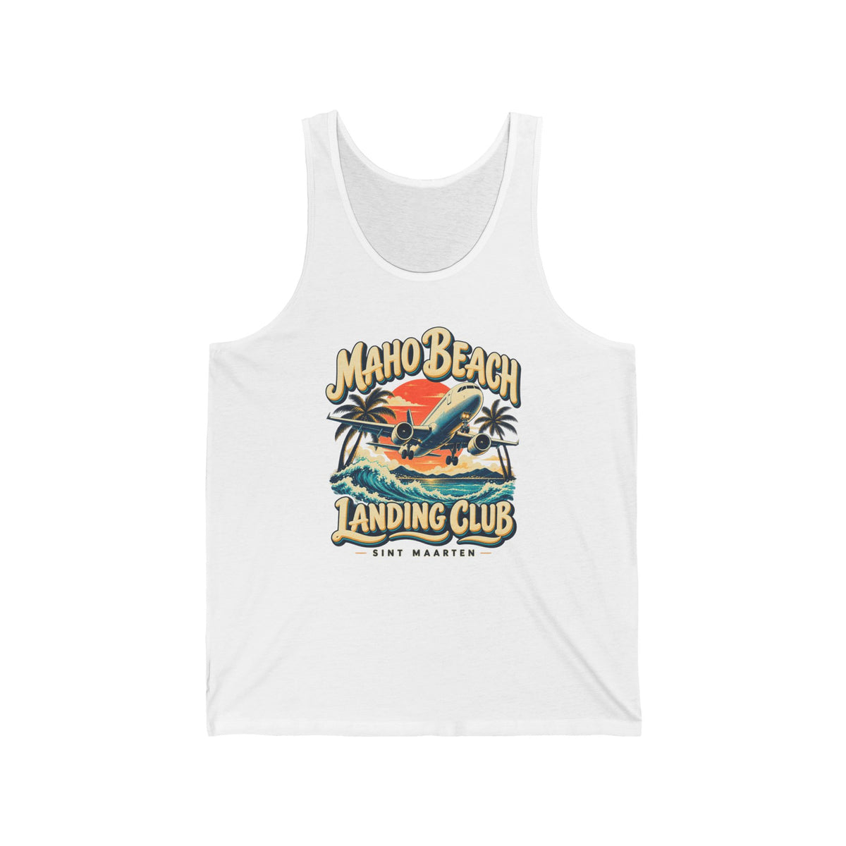 Maho Beach Landing Club Sint Maarten Bella+Canvas 3480 Tank Top