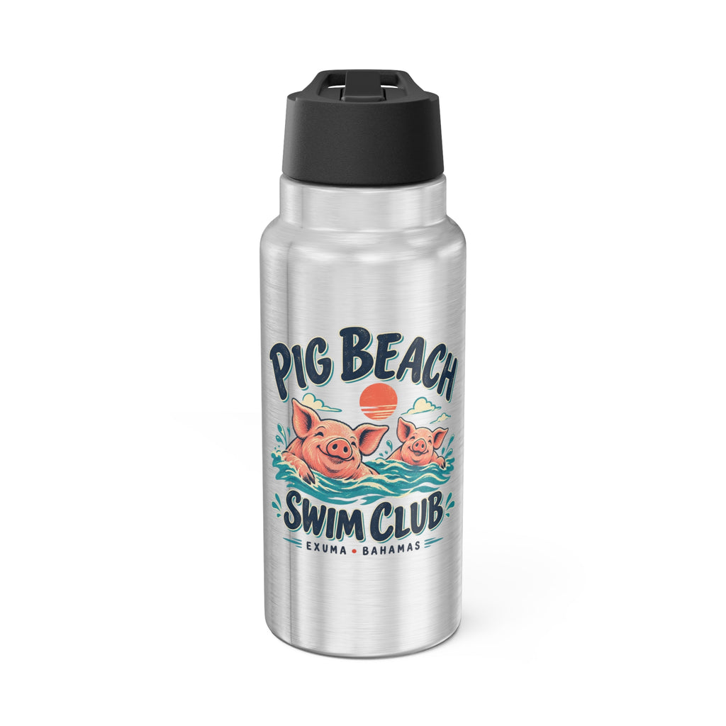 Pig Beach Swim Club Exuma Bahamas Gator 32 oz Tumbler, supplier product view 1
