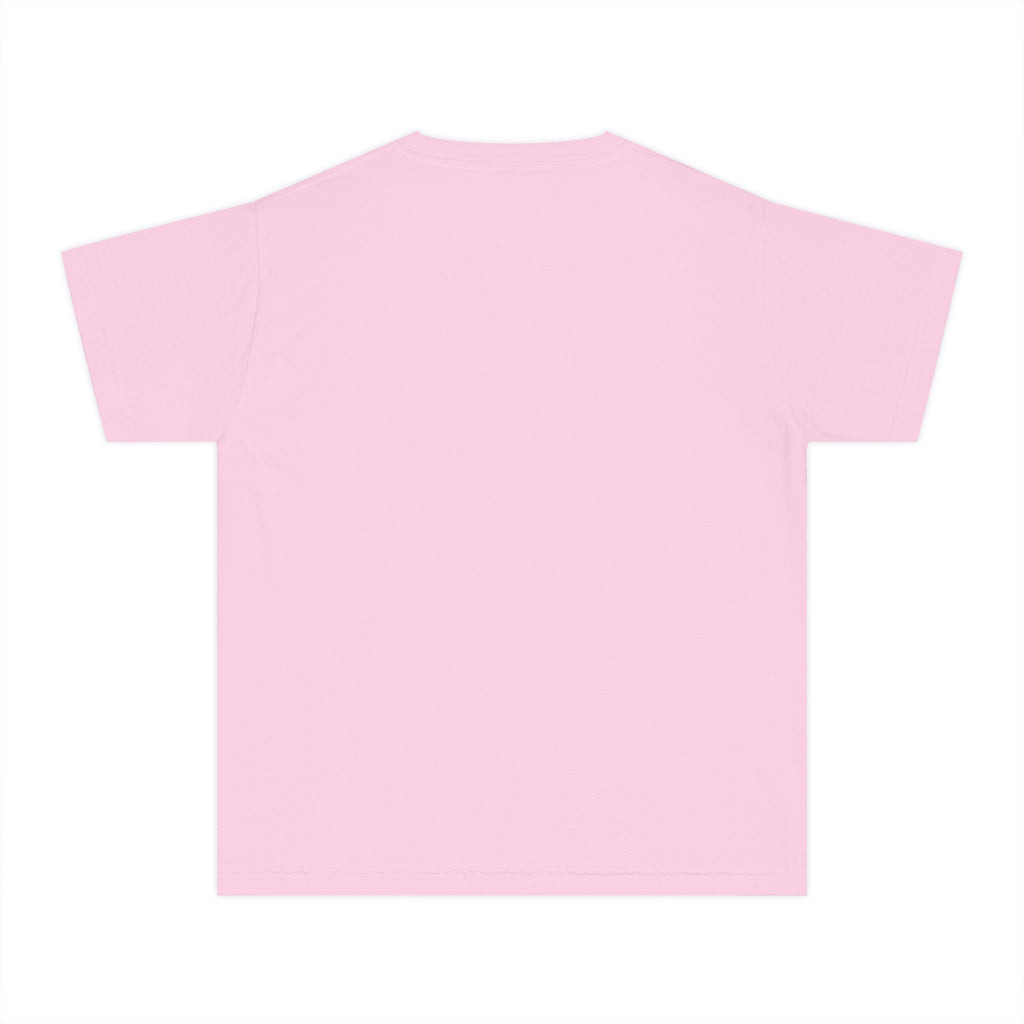 Maho Beach Landing Club Sint Maarten Comfort Colors 9018 Youth T-Shirt featuring the Maho Beach destination artwork, supplier product mockup