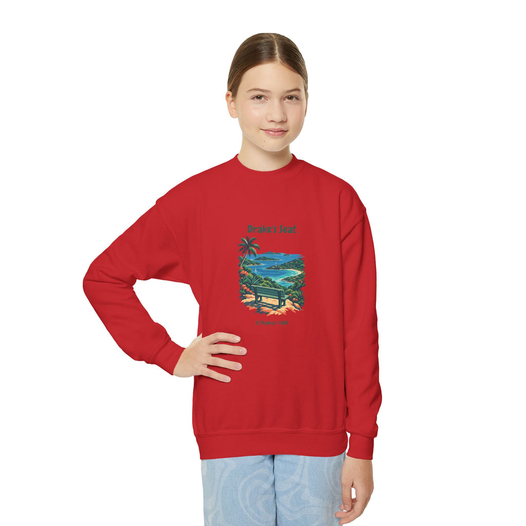 Drake's Seat St. Thomas USVI Gildan 18000B Youth Crewneck Sweatshirt