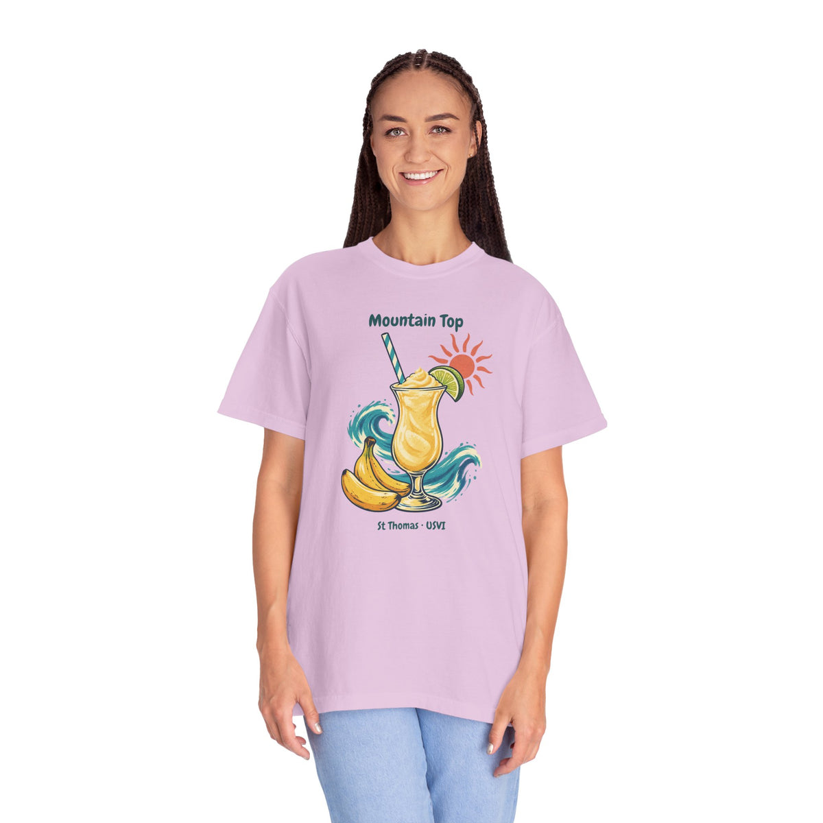 Mountain Top St. Thomas USVI Comfort Colors 1717 T-Shirt