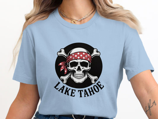 Lake Tahoe Skull Graphic Fun Pirate Style Product Type