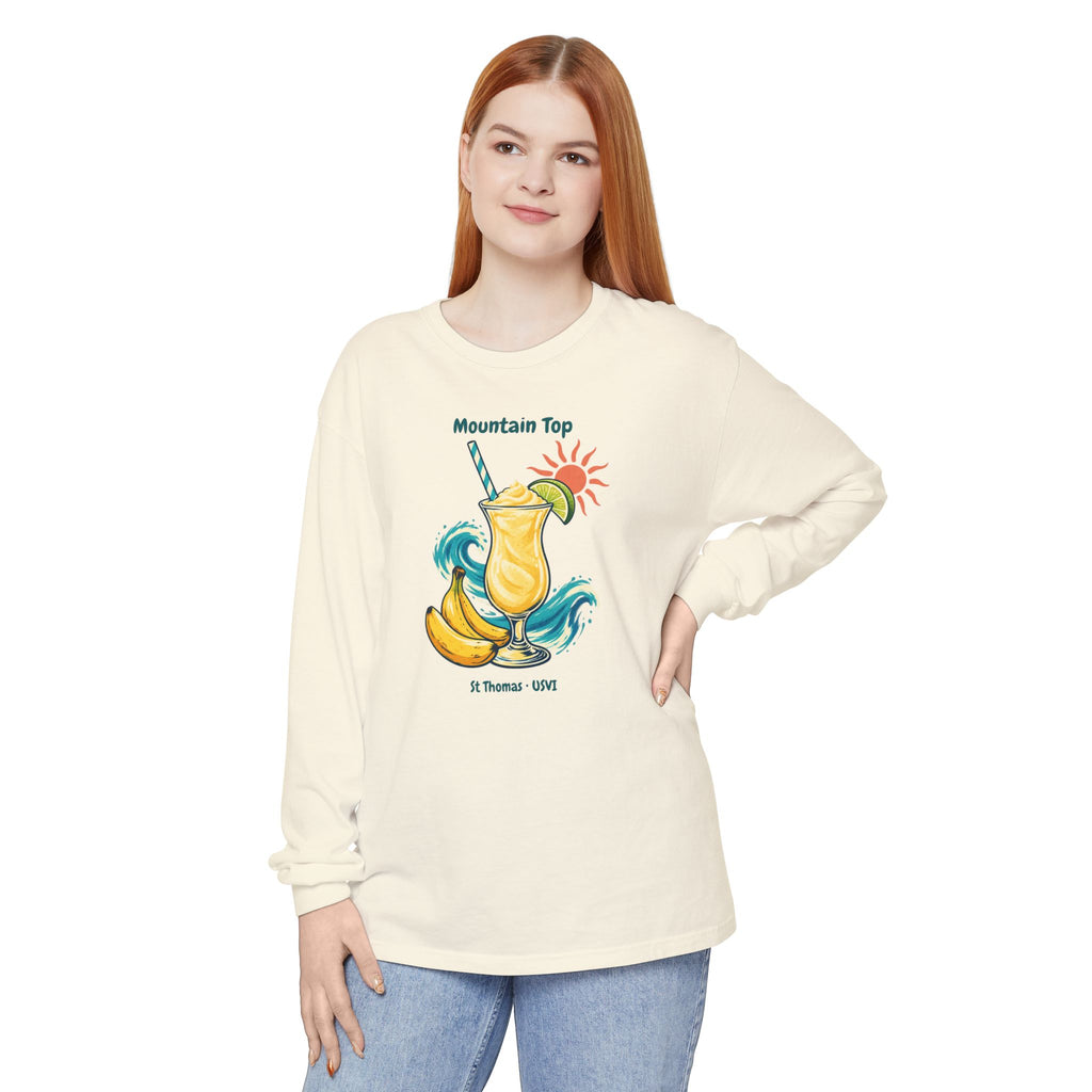 Mountain Top St. Thomas USVI Comfort Colors 6014 Long Sleeve T-Shirt
