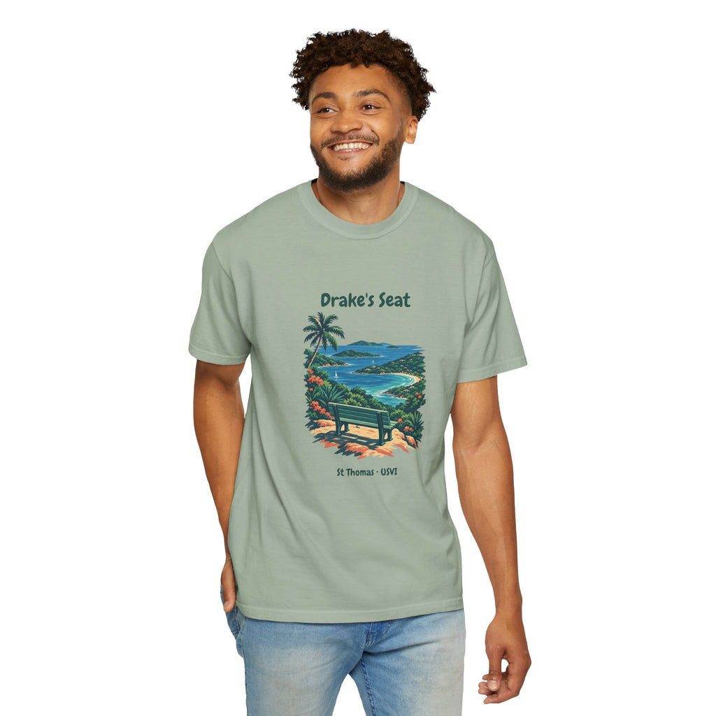 Drake's Seat St. Thomas USVI Comfort Colors 1717 T-Shirt