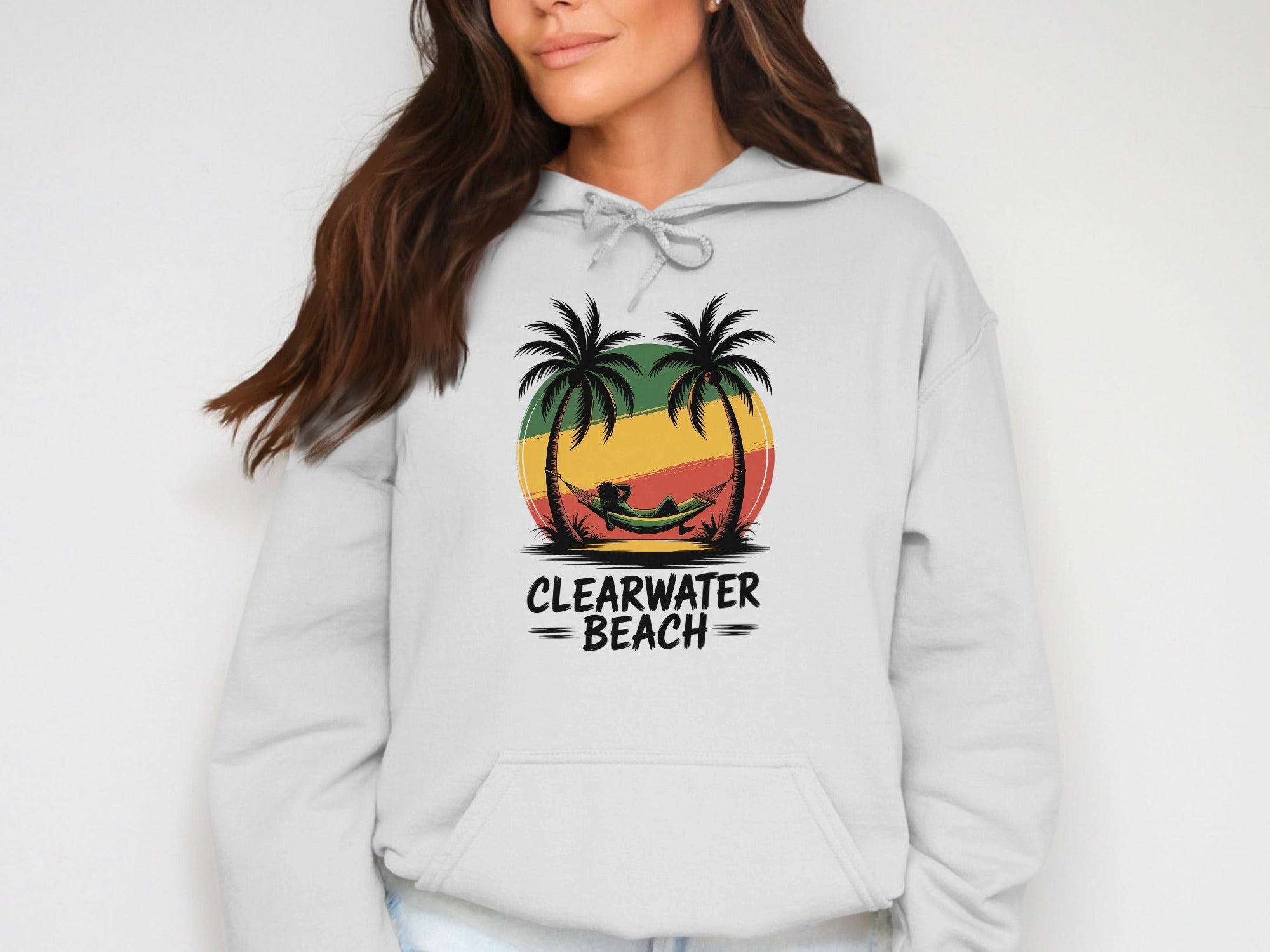 Clearwater Beach Palm Trees Graphic Hoodie product