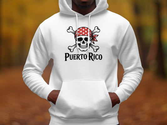 Puerto Rico Skull and Crossbones Hoodie product