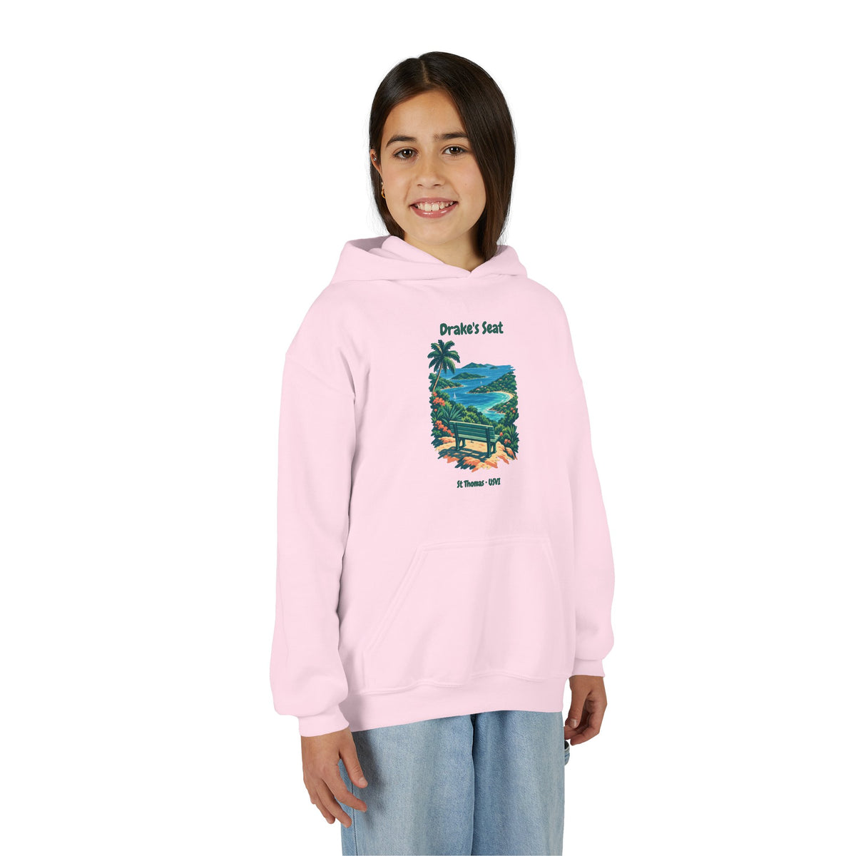 Drake's Seat St. Thomas USVI Gildan 18500B Youth Hoodie