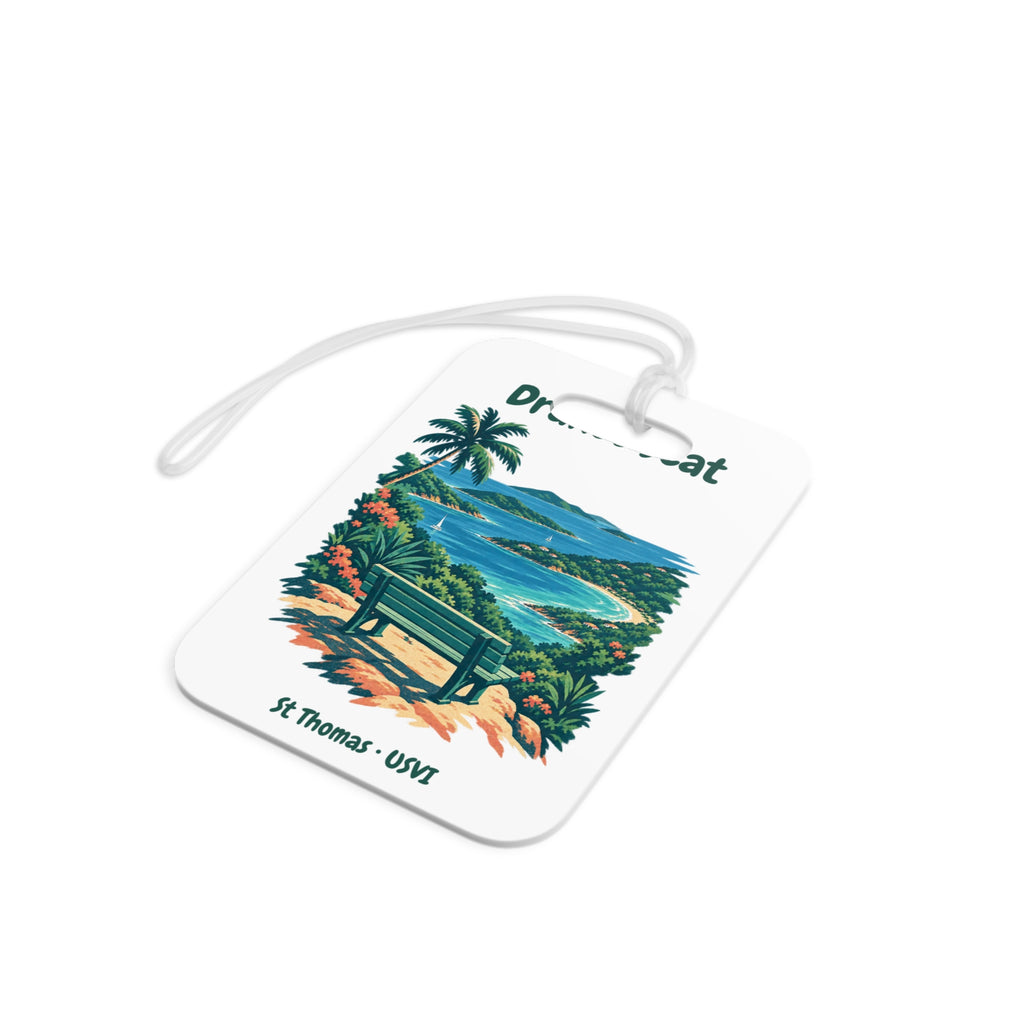 Drake's Seat St. Thomas USVI Double-Sided Luggage Tag