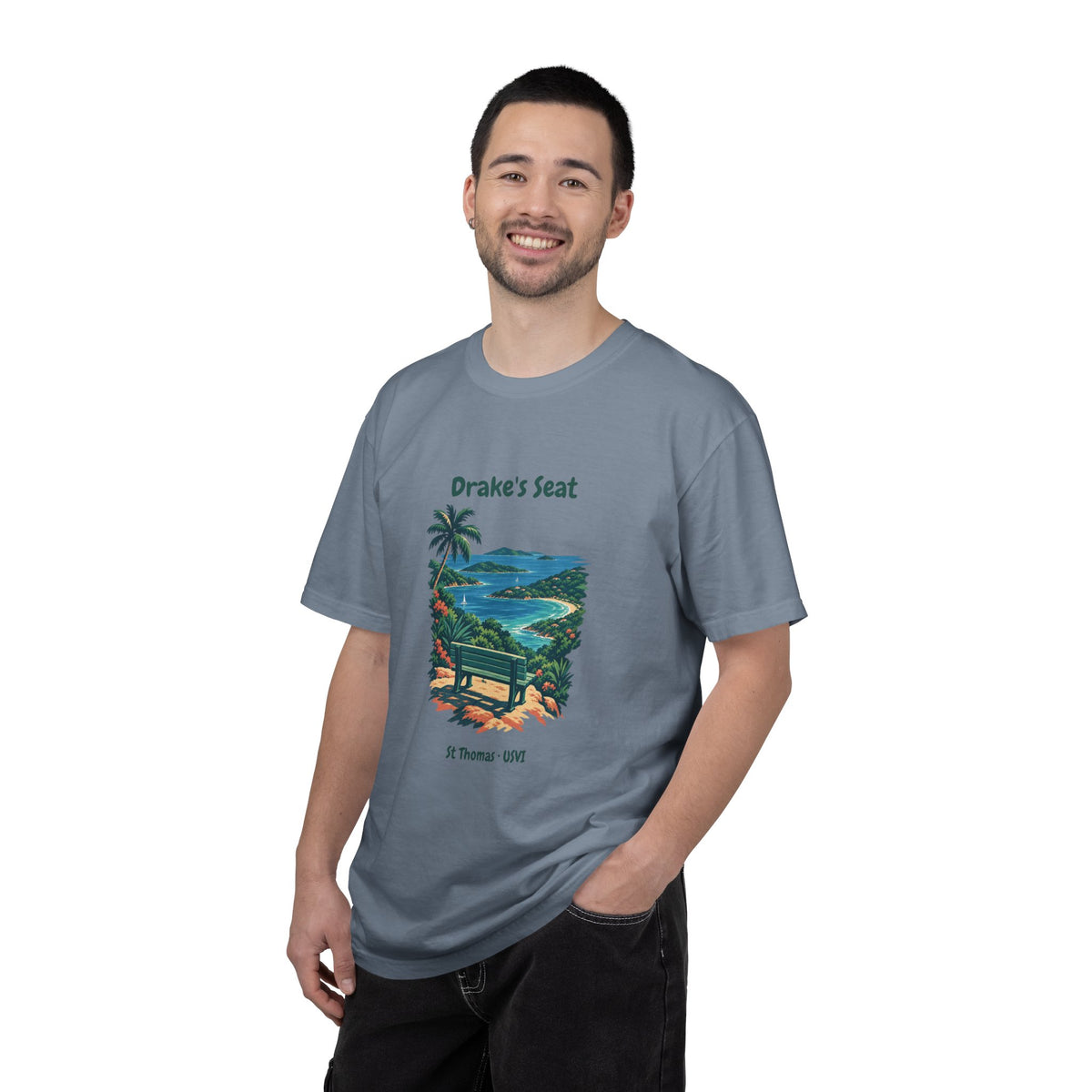 Drake's Seat St. Thomas USVI Comfort Colors 1717 T-Shirt