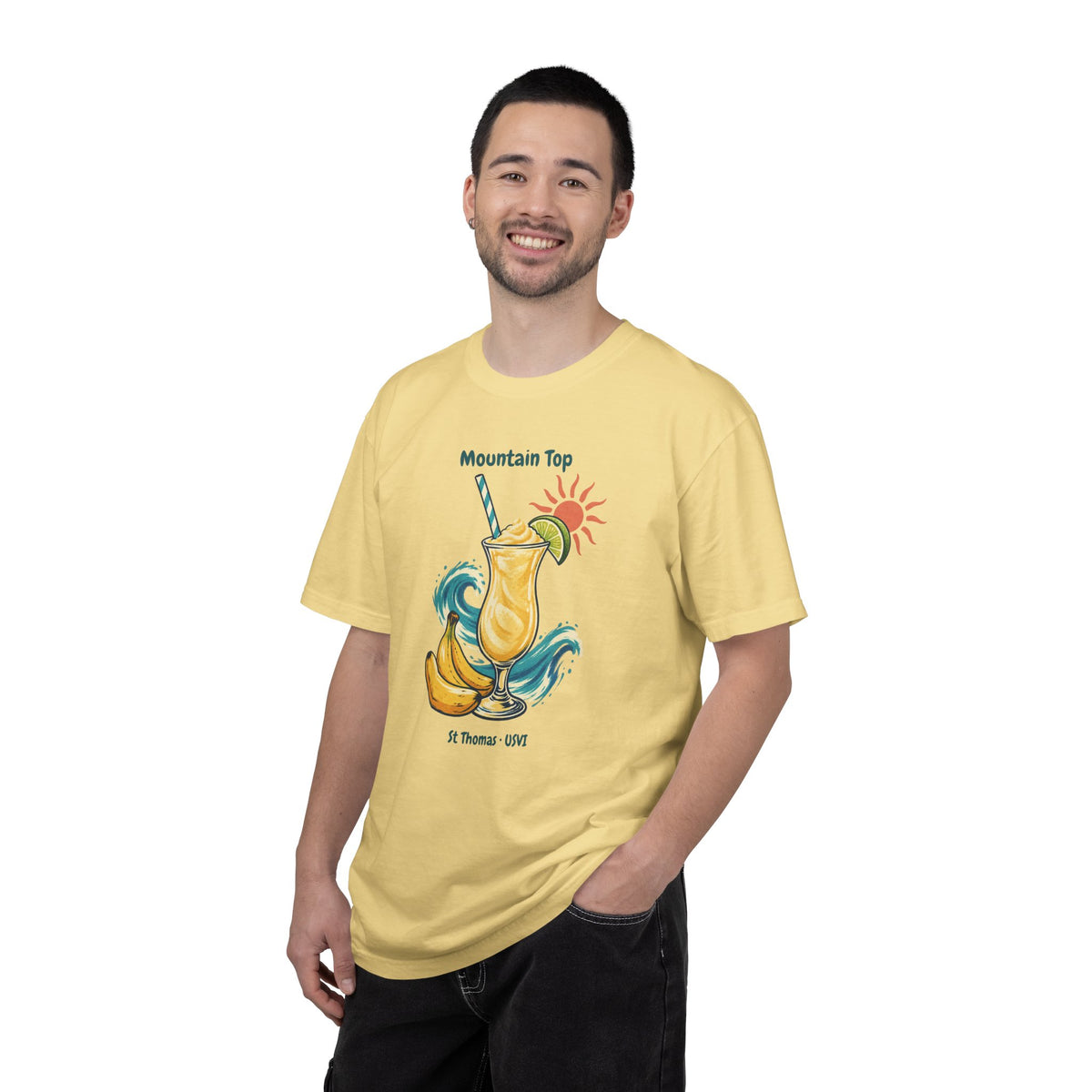 Mountain Top St. Thomas USVI Comfort Colors 1717 T-Shirt