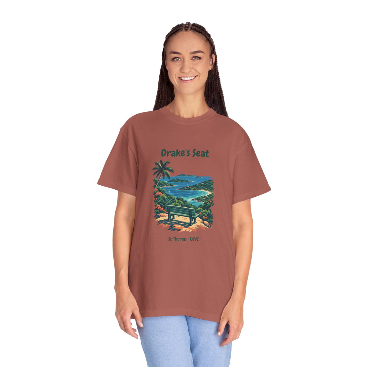 Drake's Seat St. Thomas USVI Comfort Colors 1717 T-Shirt