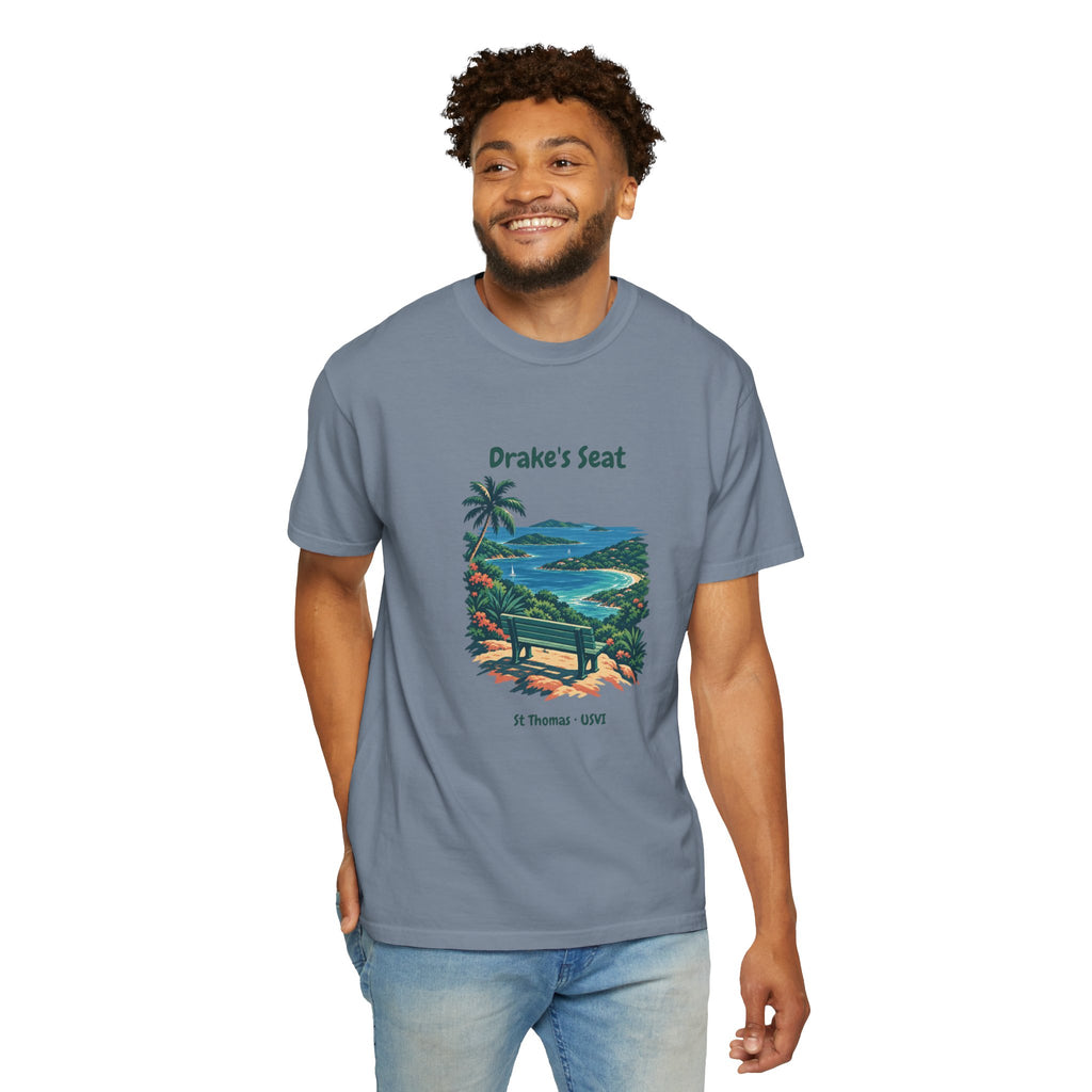 Drake's Seat St. Thomas USVI Comfort Colors 1717 T-Shirt
