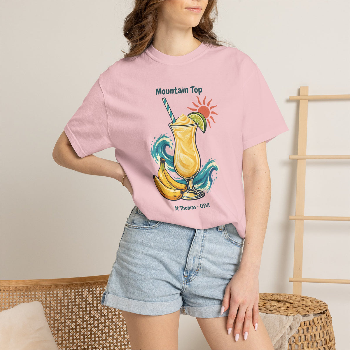 Mountain Top St. Thomas USVI Comfort Colors 1717 T-Shirt