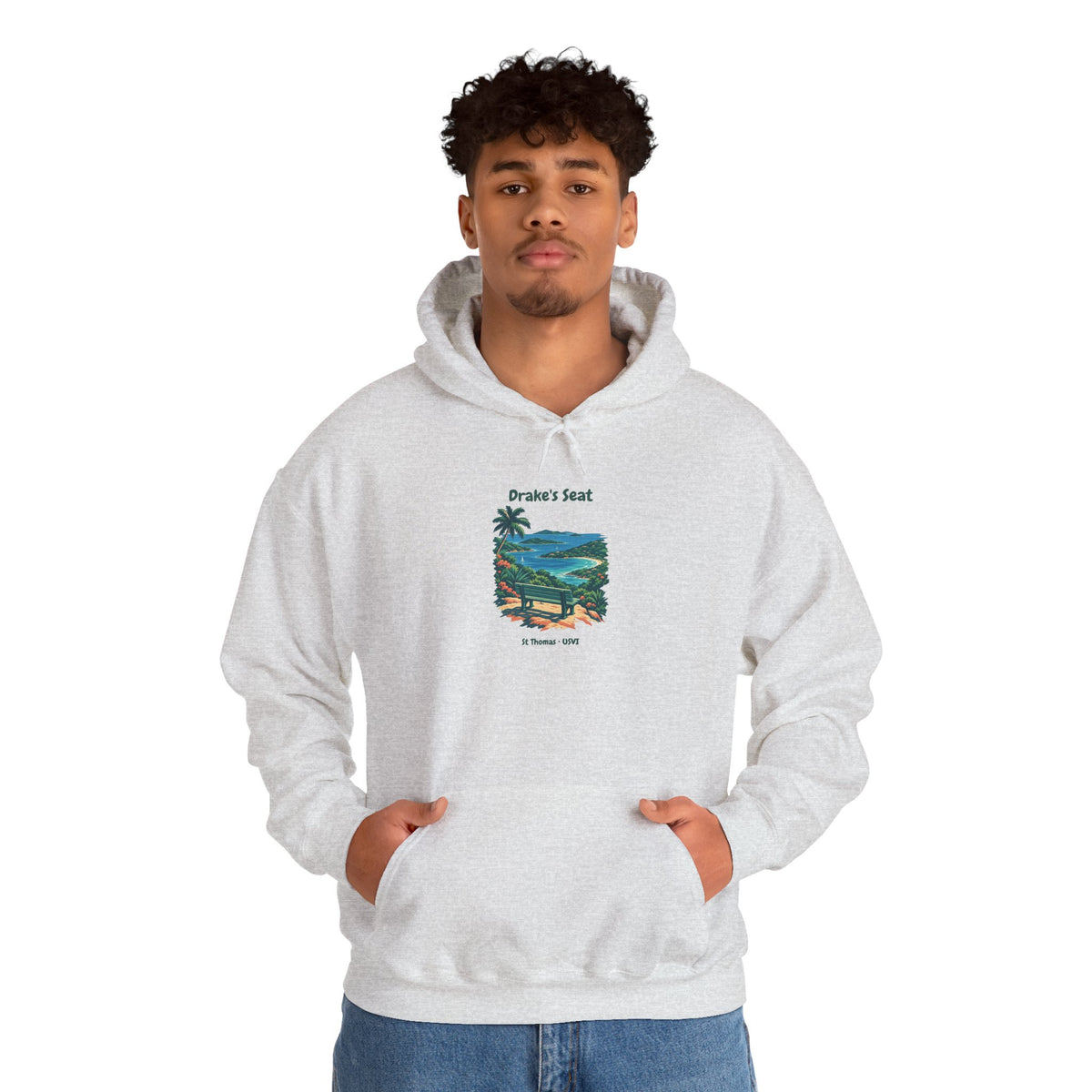 Drake's Seat St. Thomas USVI Gildan 18500 Hoodie